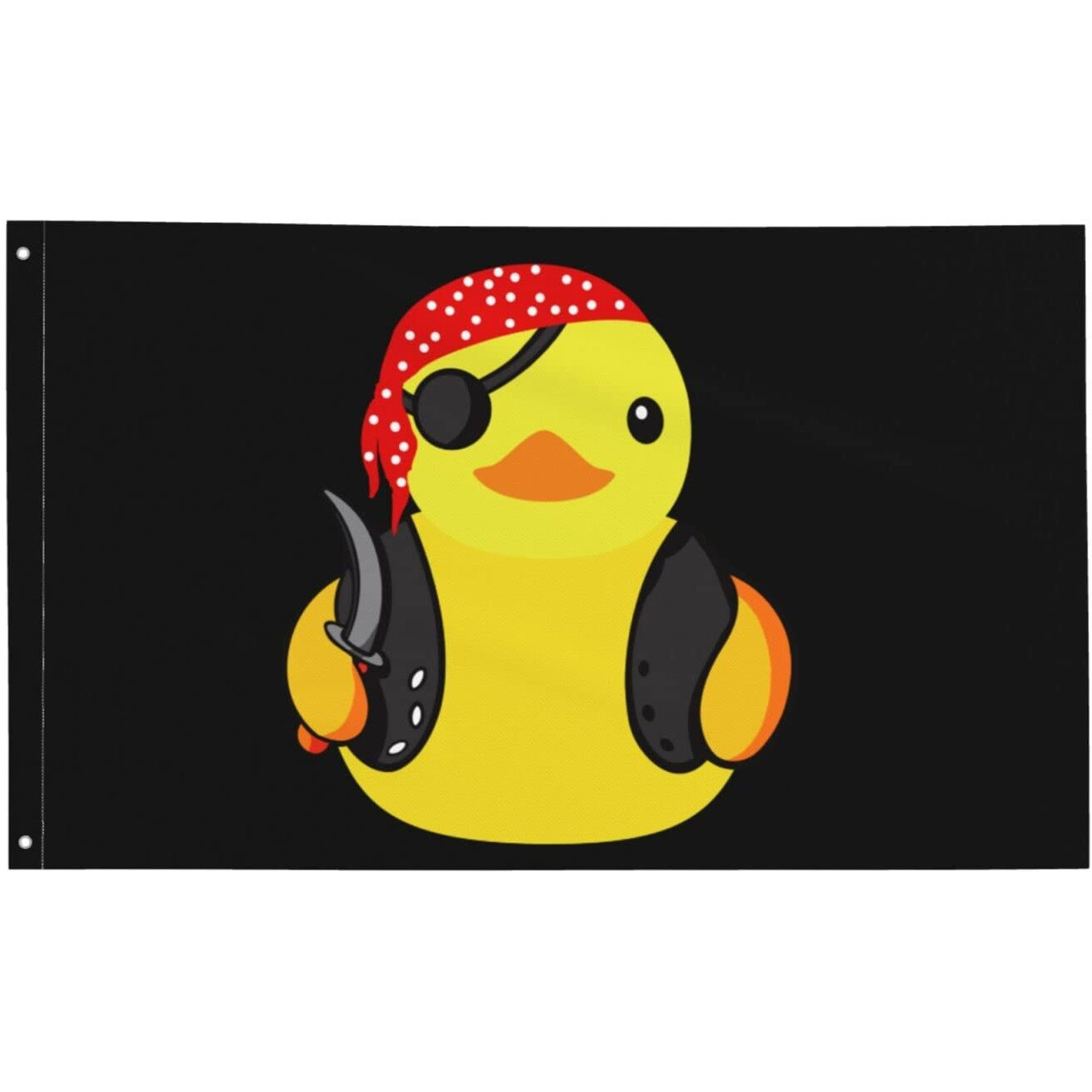 Pirate Rubber Duck Flag 3X5 Ft Outside Viking Flag Garden Yard Banner Outdoor Decorative Sign