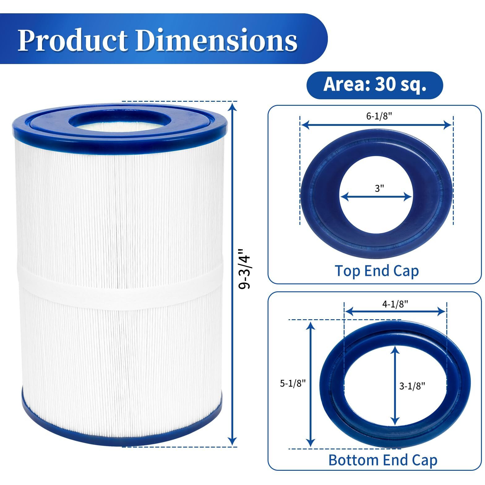 Sawluv Pdm30 Oval Spa Filter Fit For Dream Maker Hot Tubs 461269  Filbur Fc9940  Crossover 730L 730S  Odyssey  Big Ez  Ezl  30 Sq.Ft Hot Tub Filter Cartridge