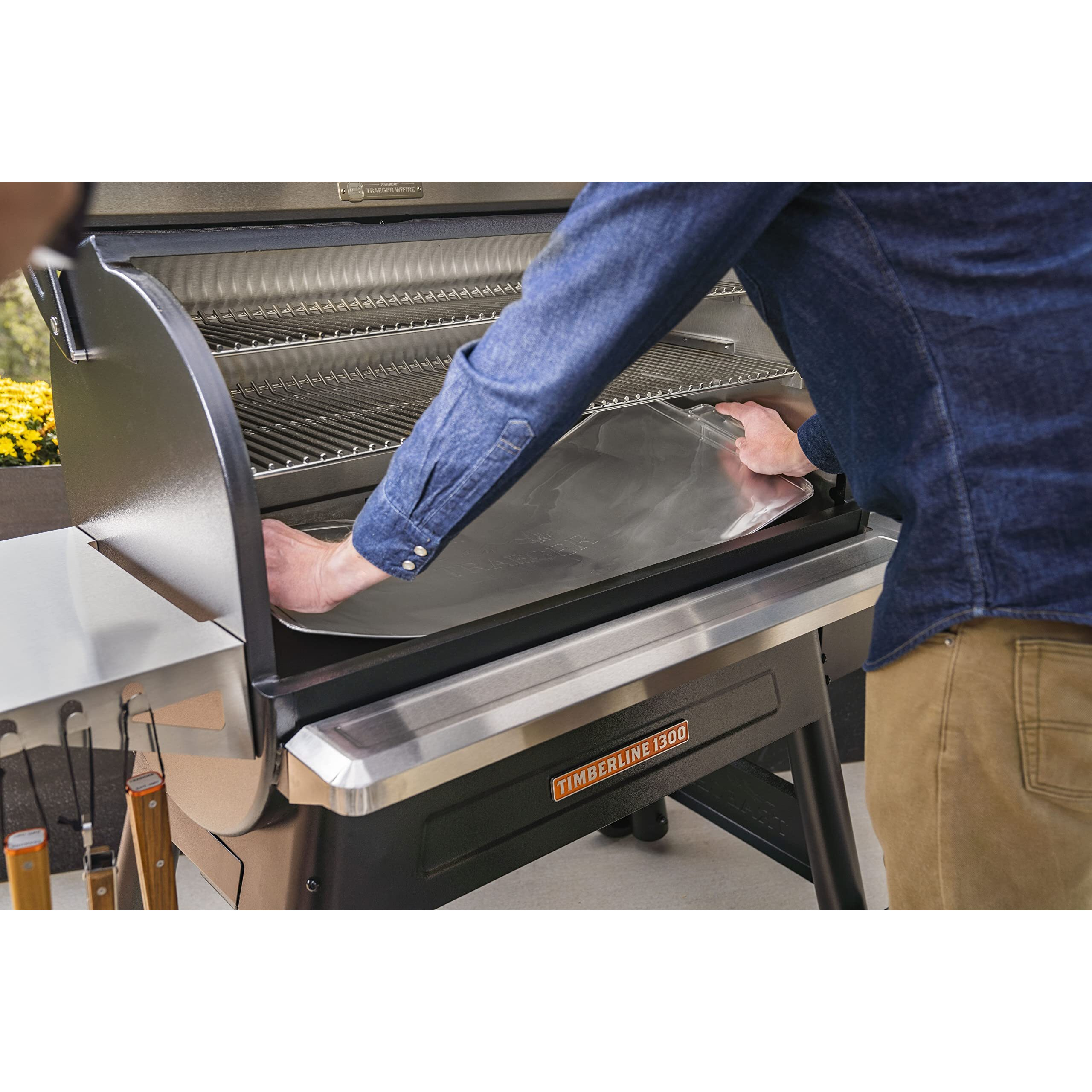 Traeger Grills Bac522 Timberline 850 Drip Tray Liner Grill Accessory 5-Pack