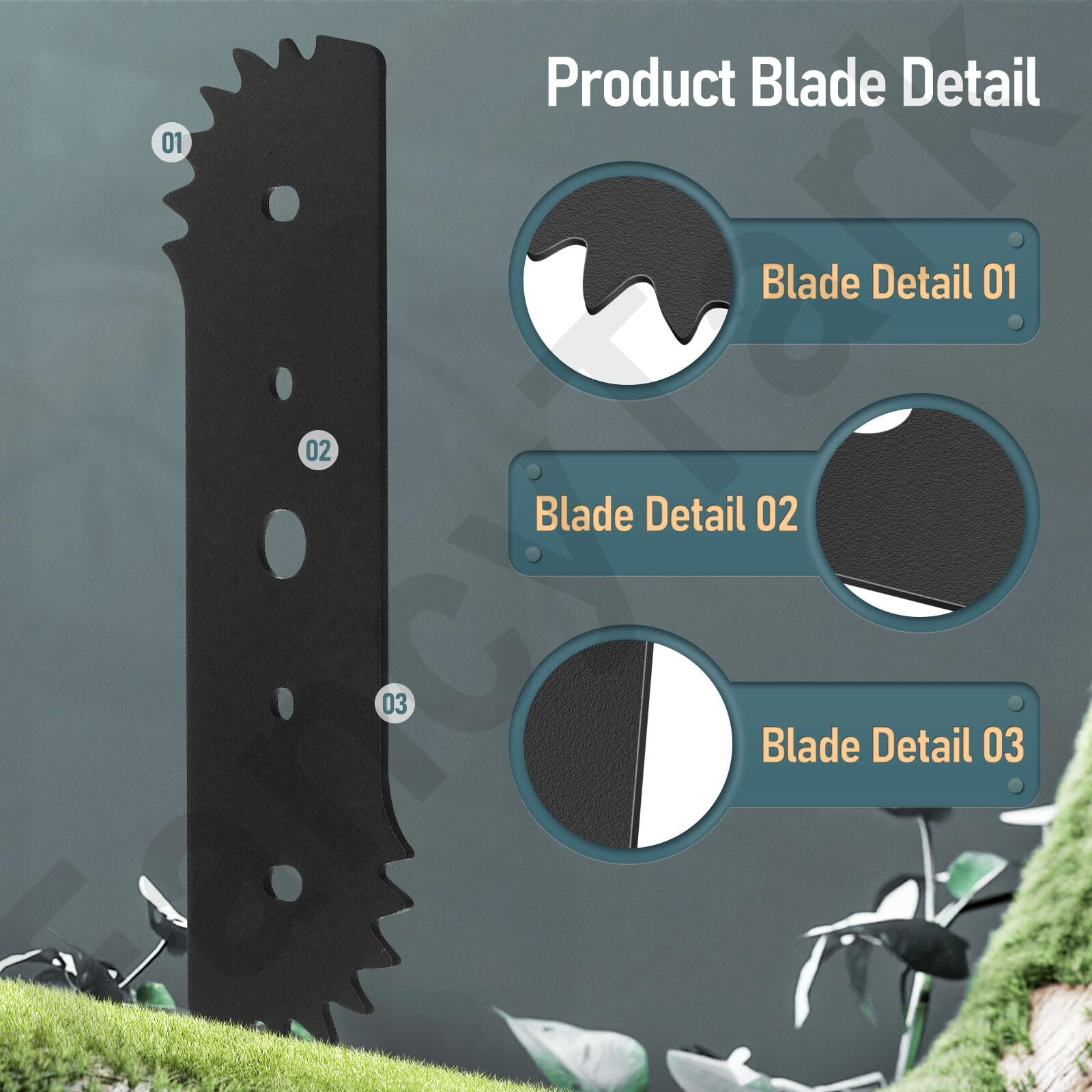 7-1/2"" Electric Edger Blade - Compatible With Worx Wg896 / Wg895 - Fits For Craftsman Edger/Trencher 7.5"" Blade - Replacement Blade 50018386 71-86880 Wa0034 (2 Pack)