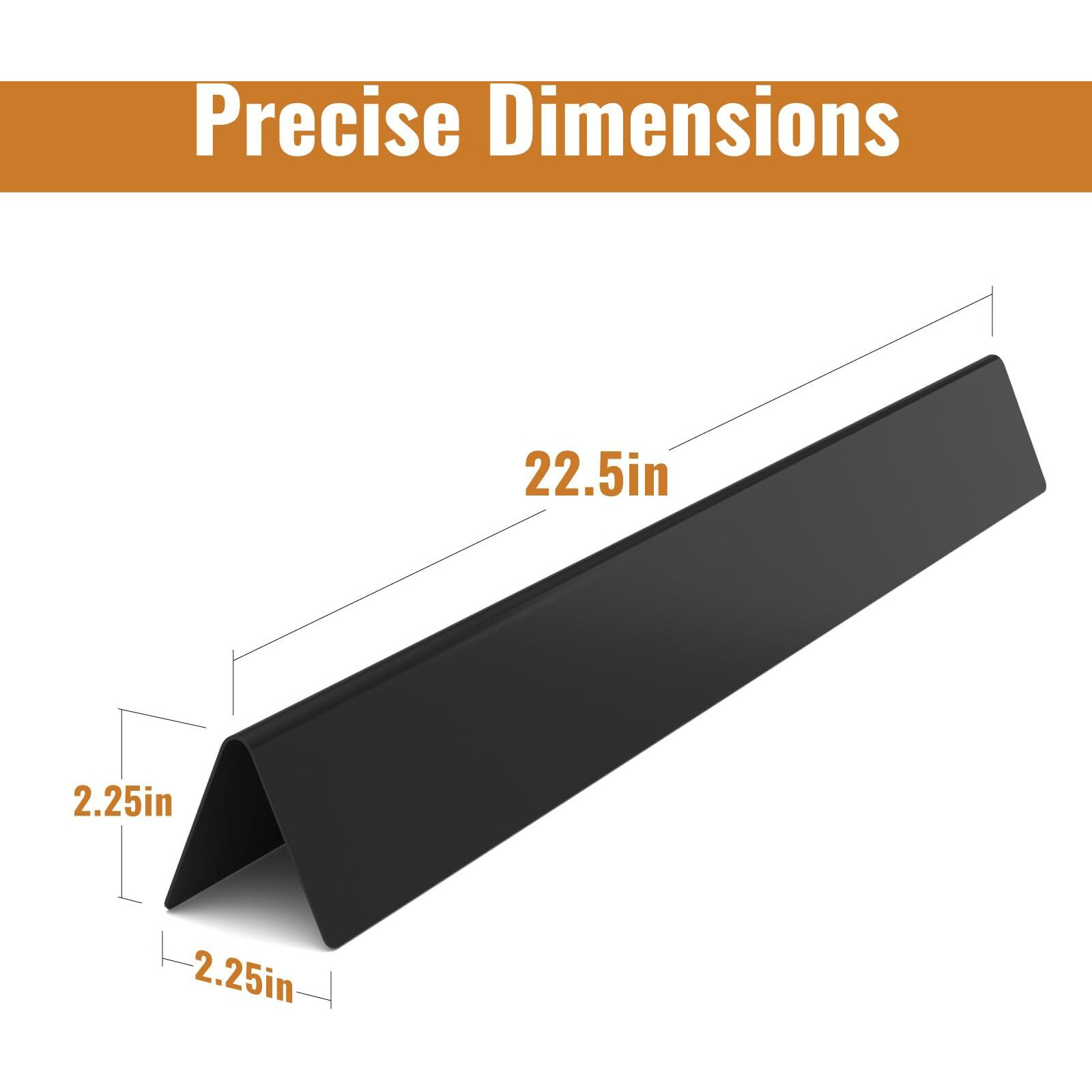 Rushare 22.5-Inch Heavier Flavorizer Bars Replacement For Weber Genesis Silver/Gold B & C  Spirit E-310  Spirit 300 Series (Side-Mounted Control) Grill Parts  Porcelain-Enameled  5-Pack