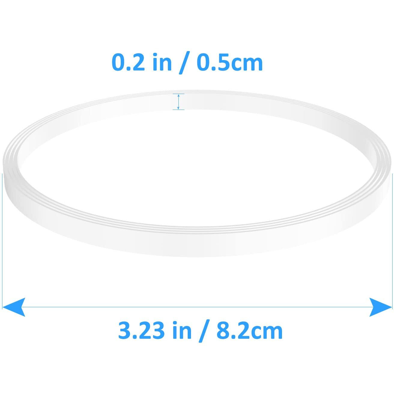 3 Pack Rubber Gaskets Replacement Seal White O-Ring For Ninja Pro Blender Replacement For Ninja Bl660 1100W Bl770 1500W Bl663 Bl740 Bl773Co Bl780 Bl780Co (3.22 Inch Gaskets)