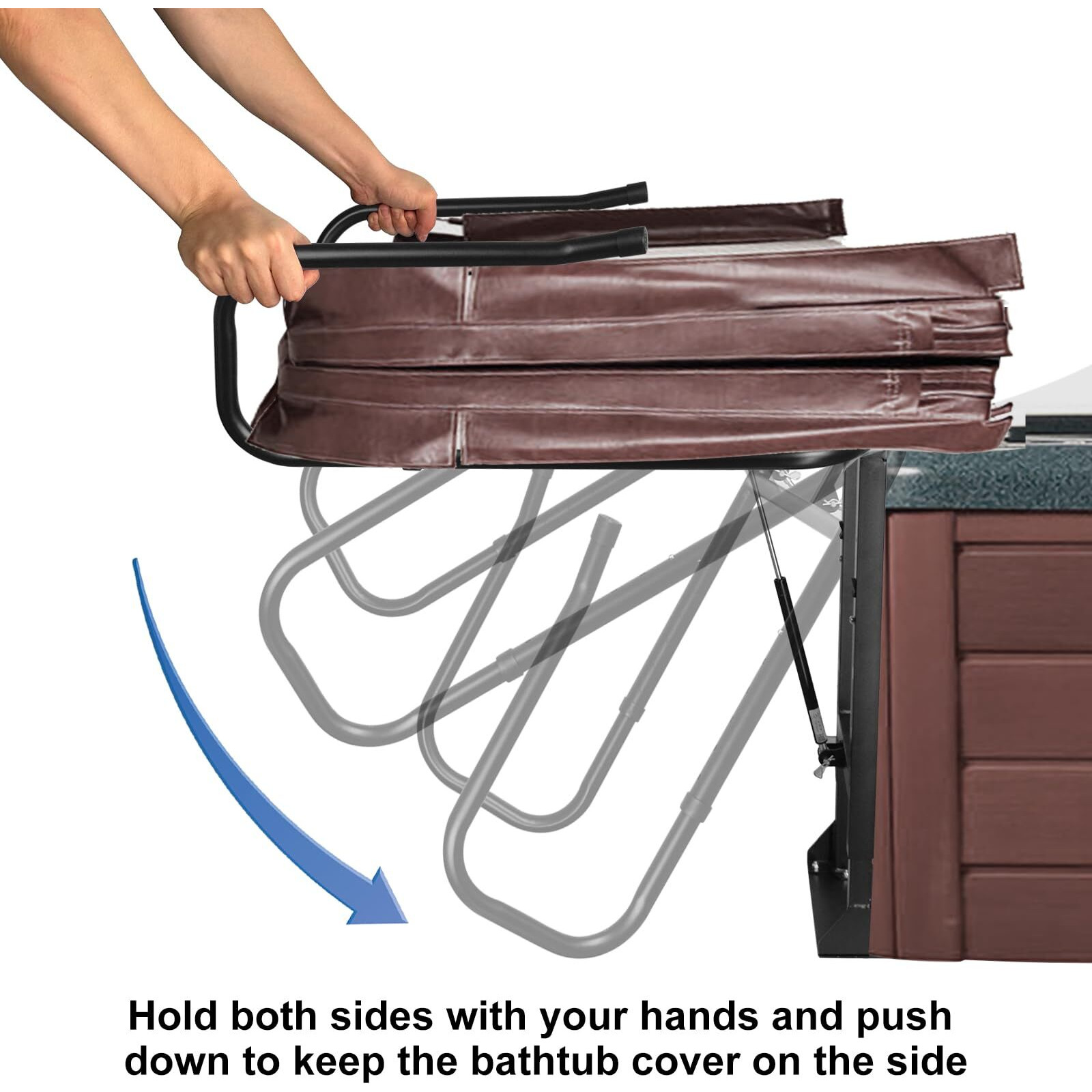 Tocretoare Hot Tub Cover Lifter  Spa Cover Lift  Hot Tub Cover Lift  Height Adjustable Hot Tub Cover Lift Removal System  Fits Most Spa Hot Tubs In Height 30-42 Inch