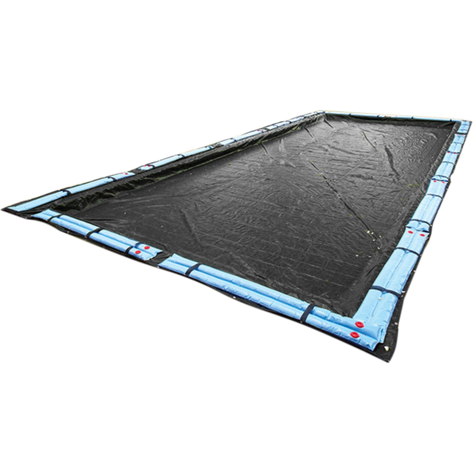 Buffalo Blizzard Micro Mesh Black Winter Cover For 16-Foot-By-32-Foot Rectangle Swimming Pools | Rain Or Melted Snow To Pass Through | Covers Include 5-Feet Of Overlap To Measure 21-Feet-By-37-Feet