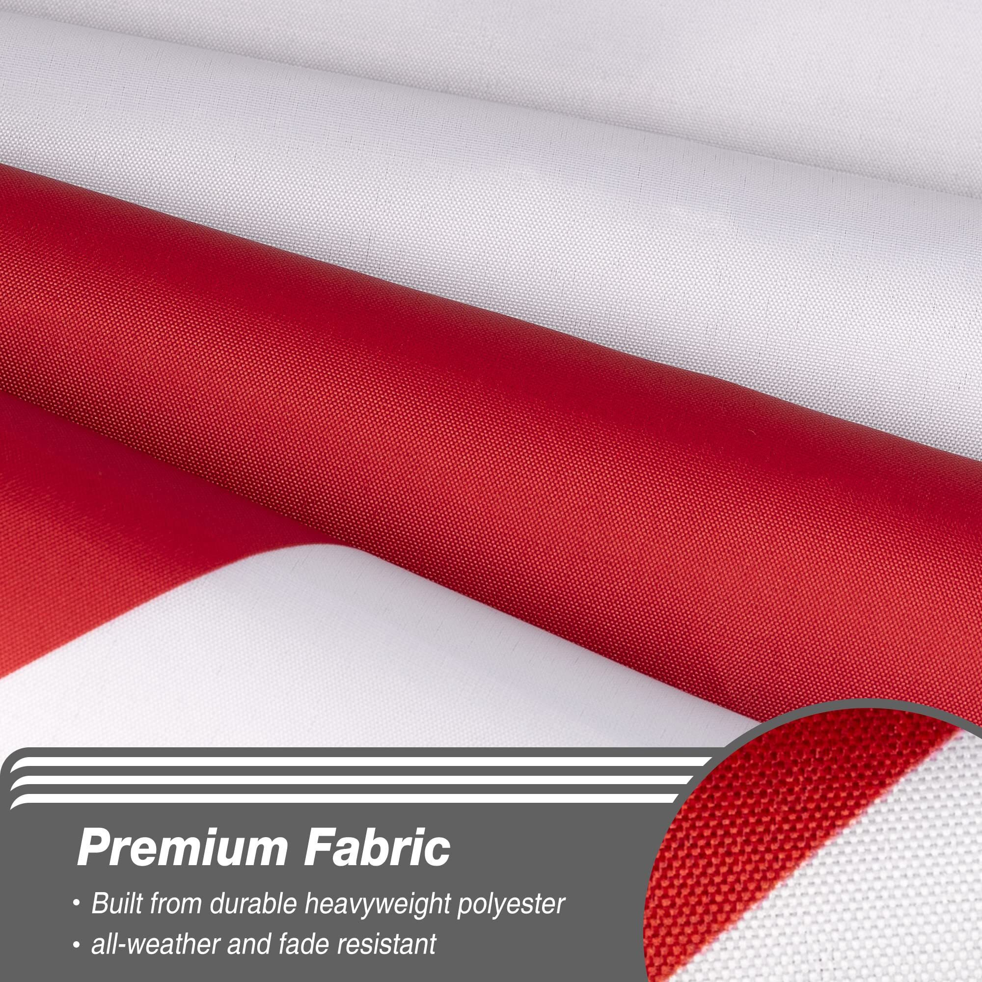 Xifan Double Sided Alabama State Flag 3X5 Ft  Heavy Duty 3 Ply Durable Polyester  Al Flag With Vibrant Print/4 Rows Hemming/Brass Grommets For Indoor Outdoor Decor