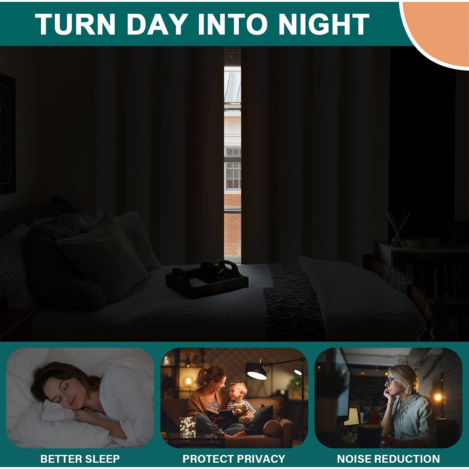 Diraysid 100% Blackout Curtains Red Linen Curtains For Bedroom Grommet Thermal Insulated Room Darkening Drapes (2 Panels  W52 X L95 Inch)