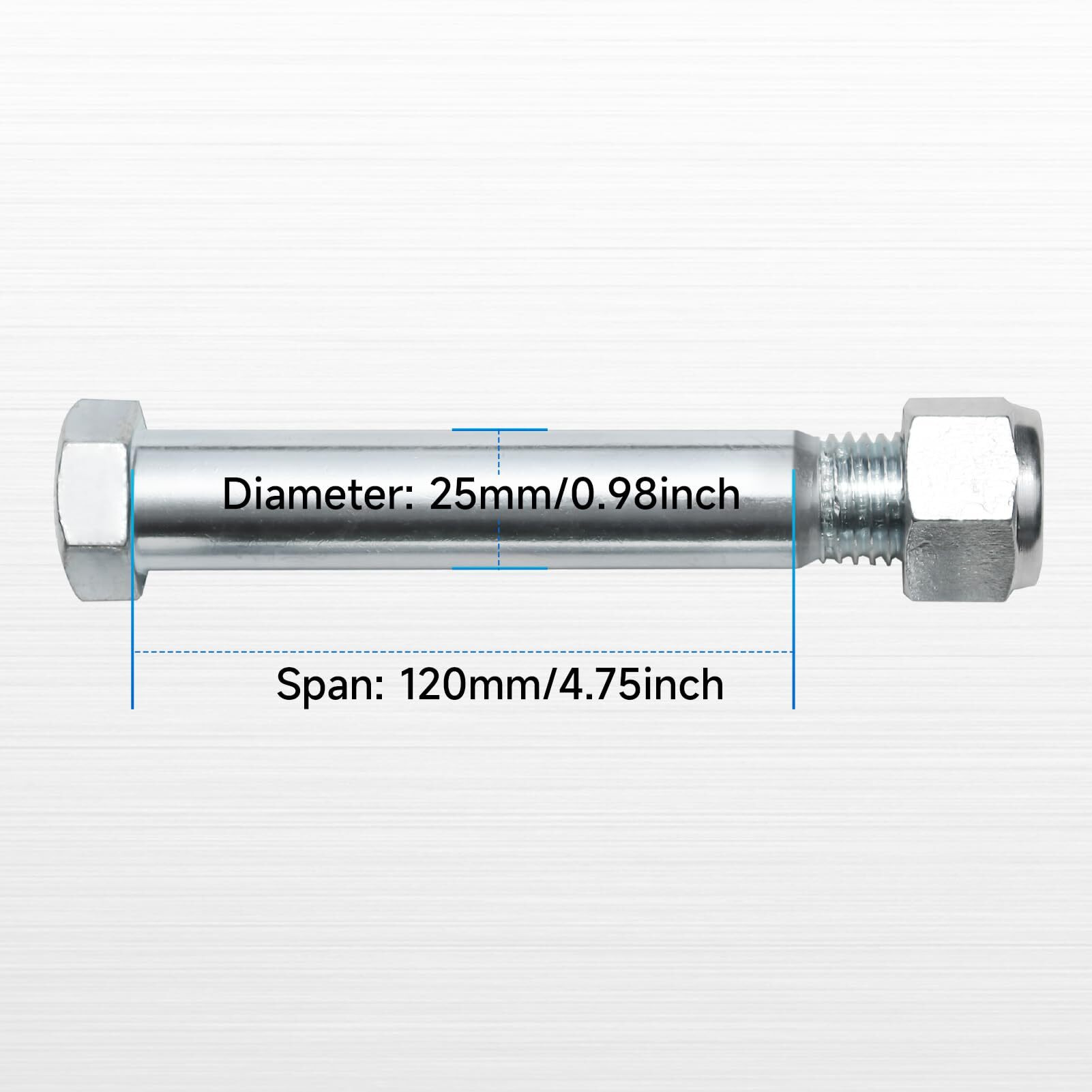 Danwiwee Mini Excavator Pins 0.98In/25Mm Replaceable Small Digger Attachments Link Pin For Backhoe Accessories
