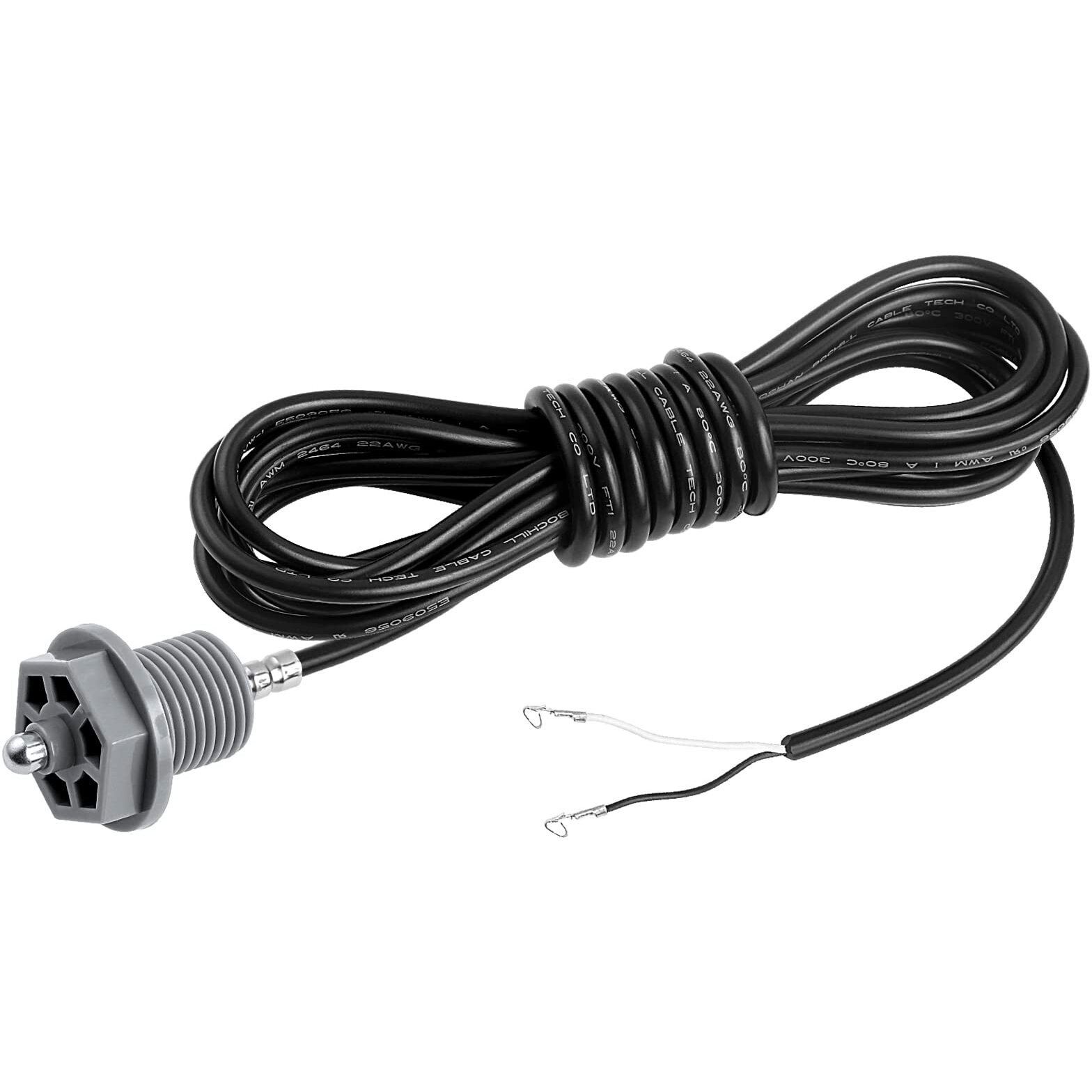 Xmk 6600-166 Temperature Sensor For Sundance Spas And Jacuzzi Hot Tubs  With Curled Finger Connectors And 6540-228 O-Ring