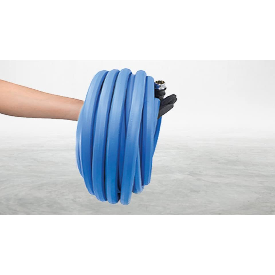 Bluseal Hot/Cold Water Rubber Garden Hose  100% Rubber  Ultra-Light  Super Strong  500 Psi  50F To 190F Degrees  High Strength Polyester Braided (5/8"" X 15')
