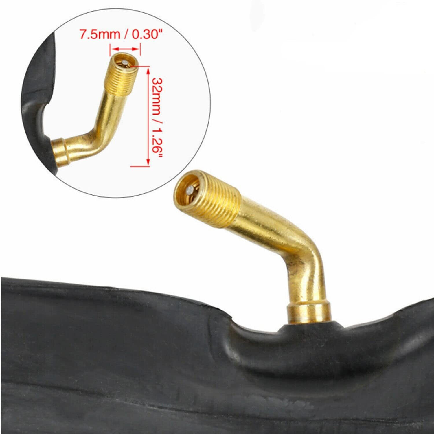 4.10/3.50-4 Tubes 4.10 3.50-4 Heavy Duty Tire Inner Tube Fits Hand Truck Electric Tricycle Wheelbarrows One-Wheeled Carts Lawnmower And More Bending Valvetr-87 2-Pack (4.10/3.50-4)