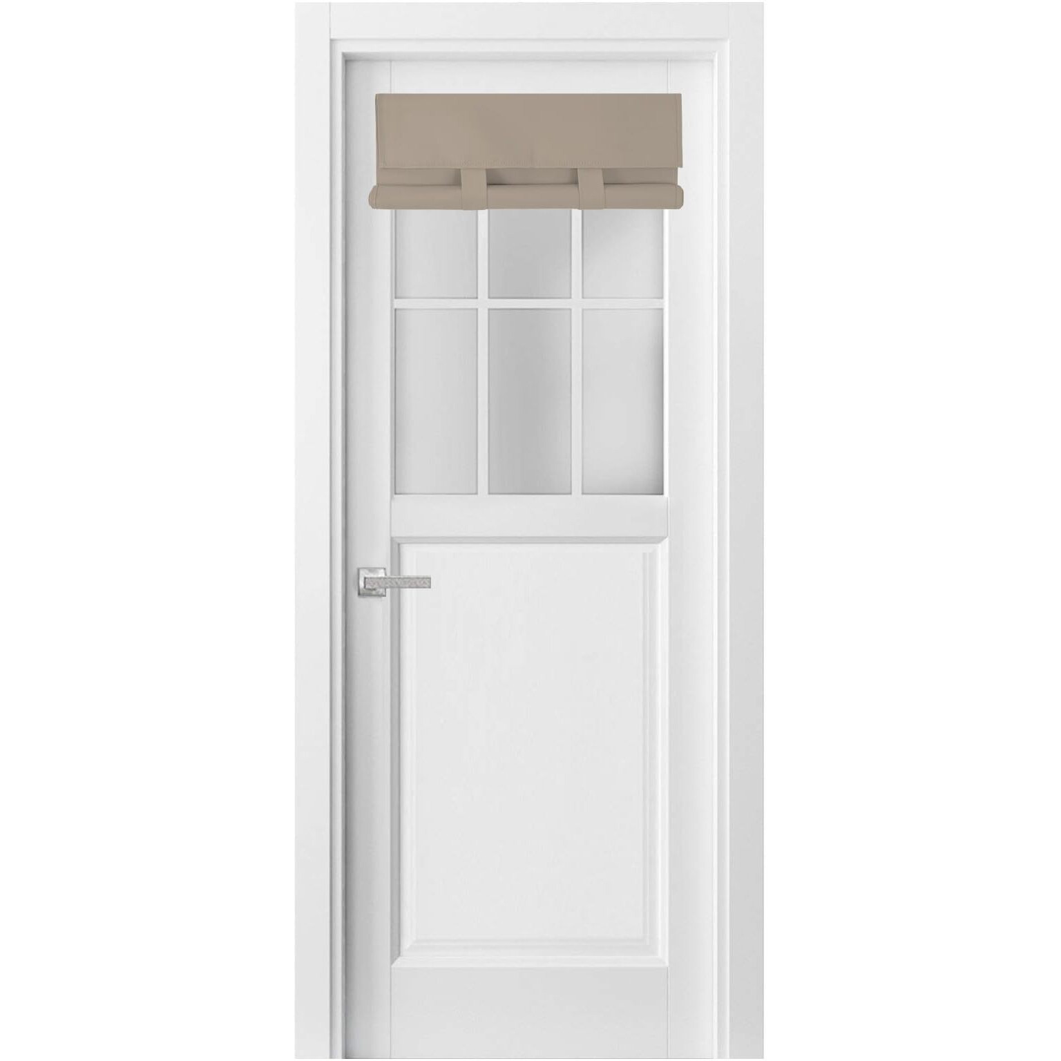 Ysyy 100% Blackout French Door Curtains  Wrinkle Free   Room Darkening  Blocks Light And Heat Through Glass Door Window. Drill-Free  Easy Installed Door Window Curtains. (1 Panel Mocha  24"&quotX 38"")