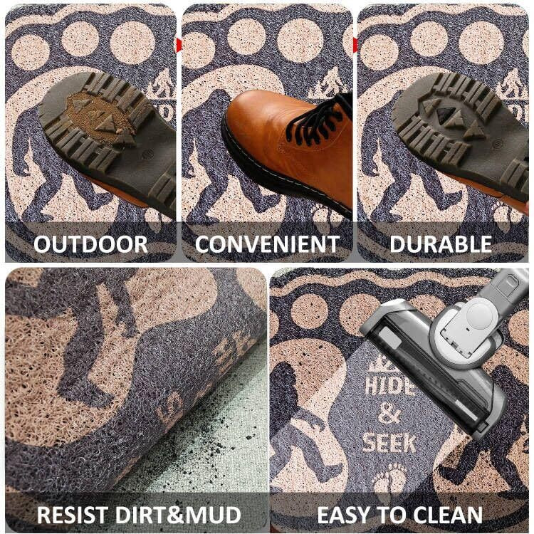 Haigoo Sasquatch Rug Welcome Doormat 30"&quotX18"" Indoor Entrance Mat Novelty Sasquatch Gift For Housewarming Christmas Thanksgiving Non Slip Durable Decorative Doormat Washable Easy Clean All-Season