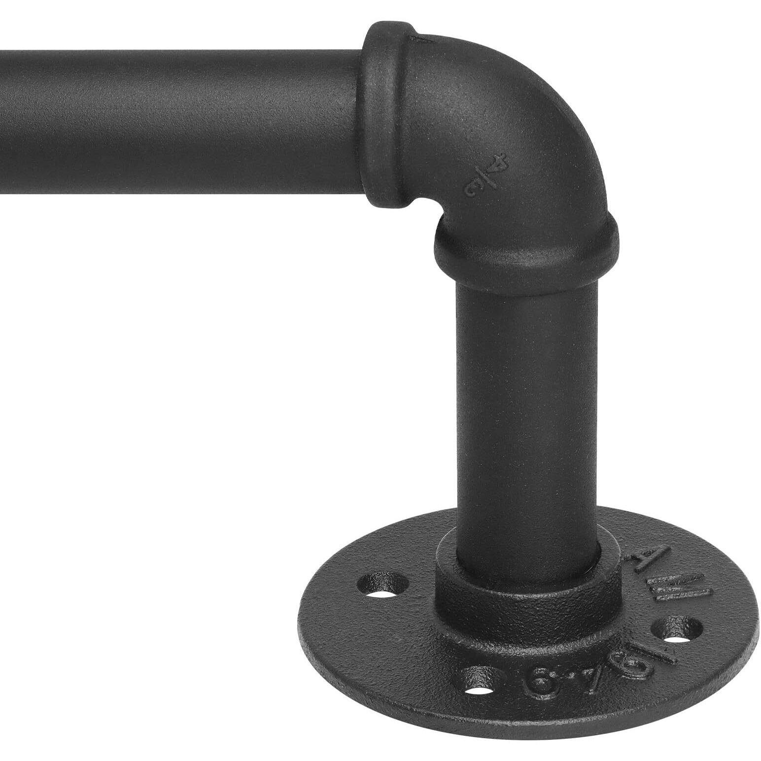 Refrze Blackout Curtain Rods For Windows 48 To 84 Inch  Industrial Curtain Rods  Wrap Around Curtain Rods For Bedroom 1 Inch Heavy Duty Outdoor Curtain Rods For Patio  48-84""  Black