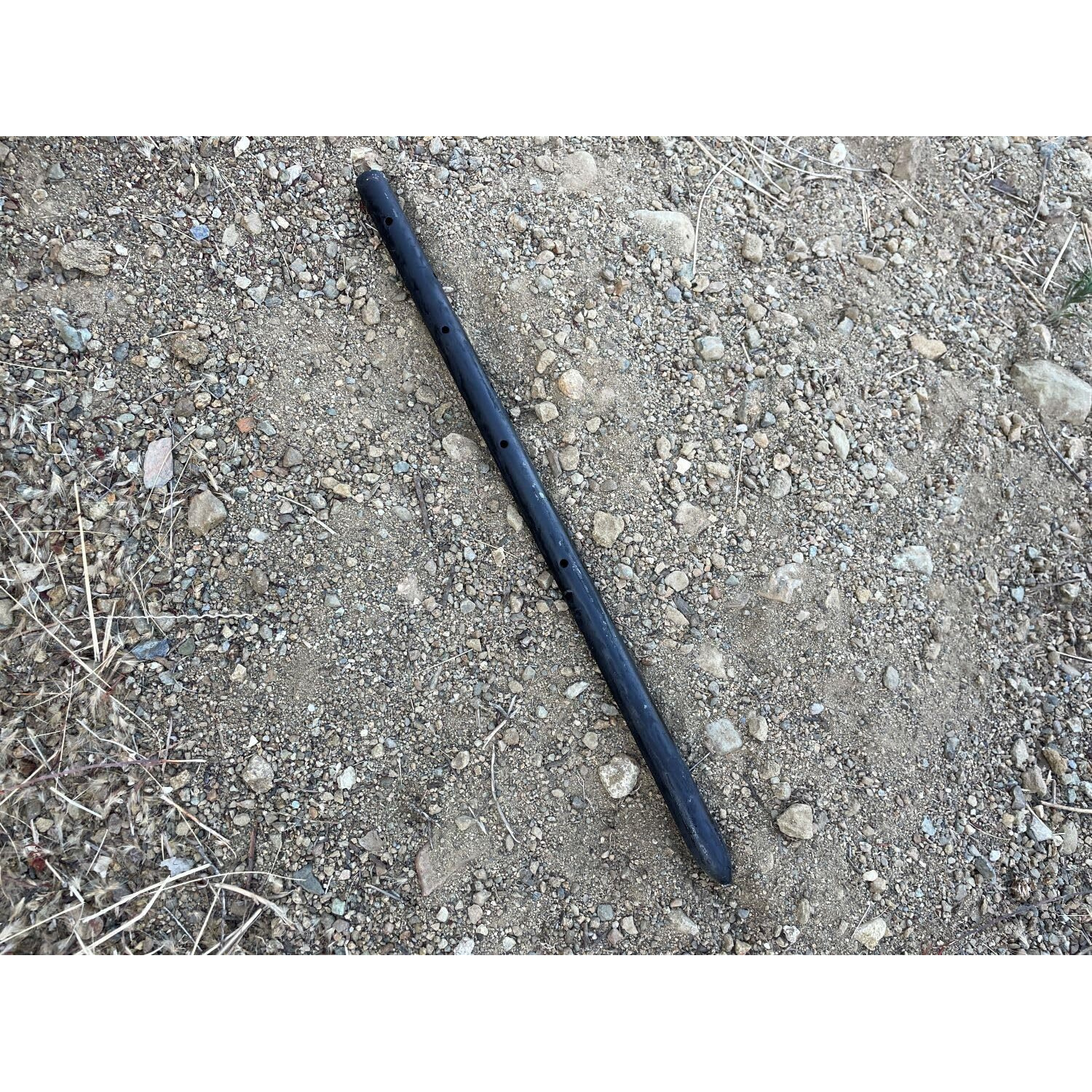 Sandbaggy 18"" Round Steel Concrete Form Stakes With Nail Holes - Rust Resistant Coating - Removable  Reusable (20  3/4 In X 18 In)