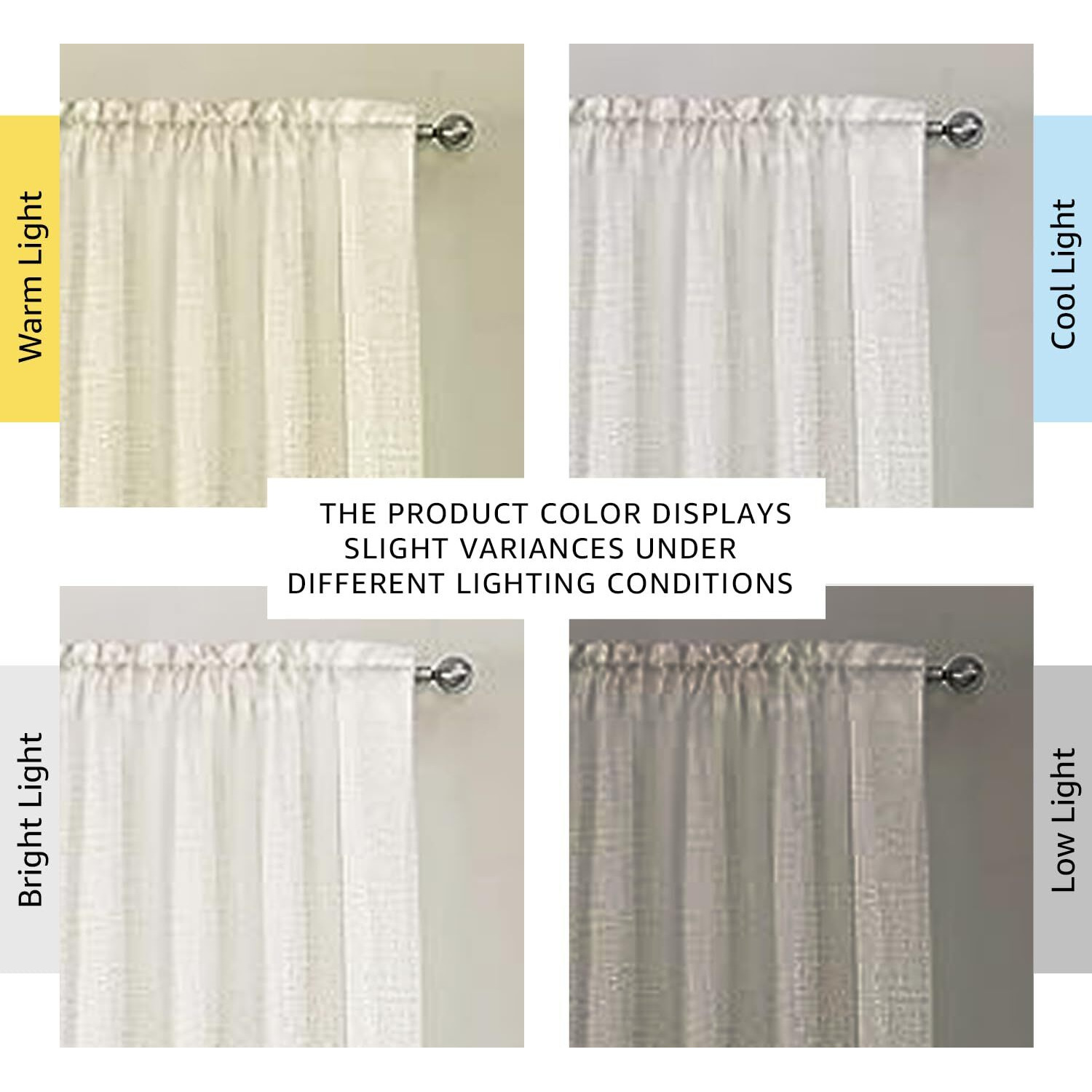 H.Versailtex Natural Linen Rod Pocket Curtains 84 Inch Length For Living Room 2 Panel Pocket Drape Semi Sheer Neutral Country Rustic Farmhouse Boho Curtain Bedroom Light Filtering  Heathered Natural