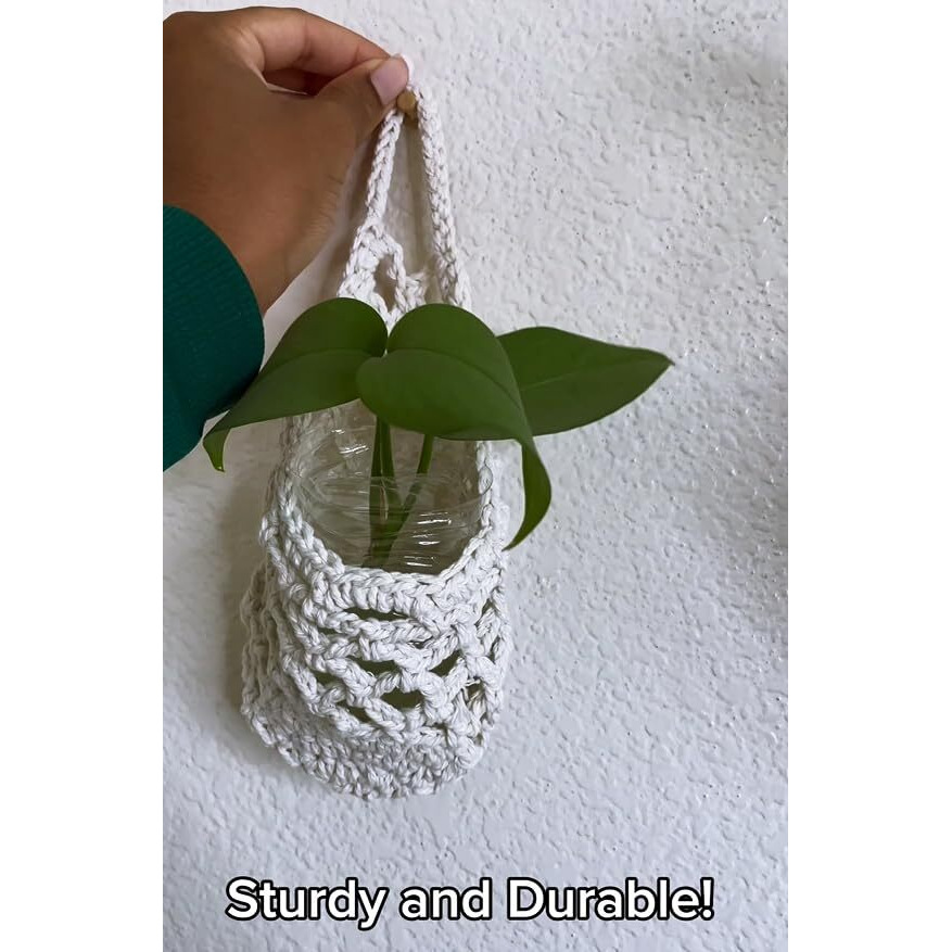 Shineloha 3 Pack Hanging Planter For 4 Inch Pot  Wall Planters For Indoor Plants | Macrame Plant Hanger  Wall Hanging Decor Pocket Planter | No Plant/Pot Included (3Pk)