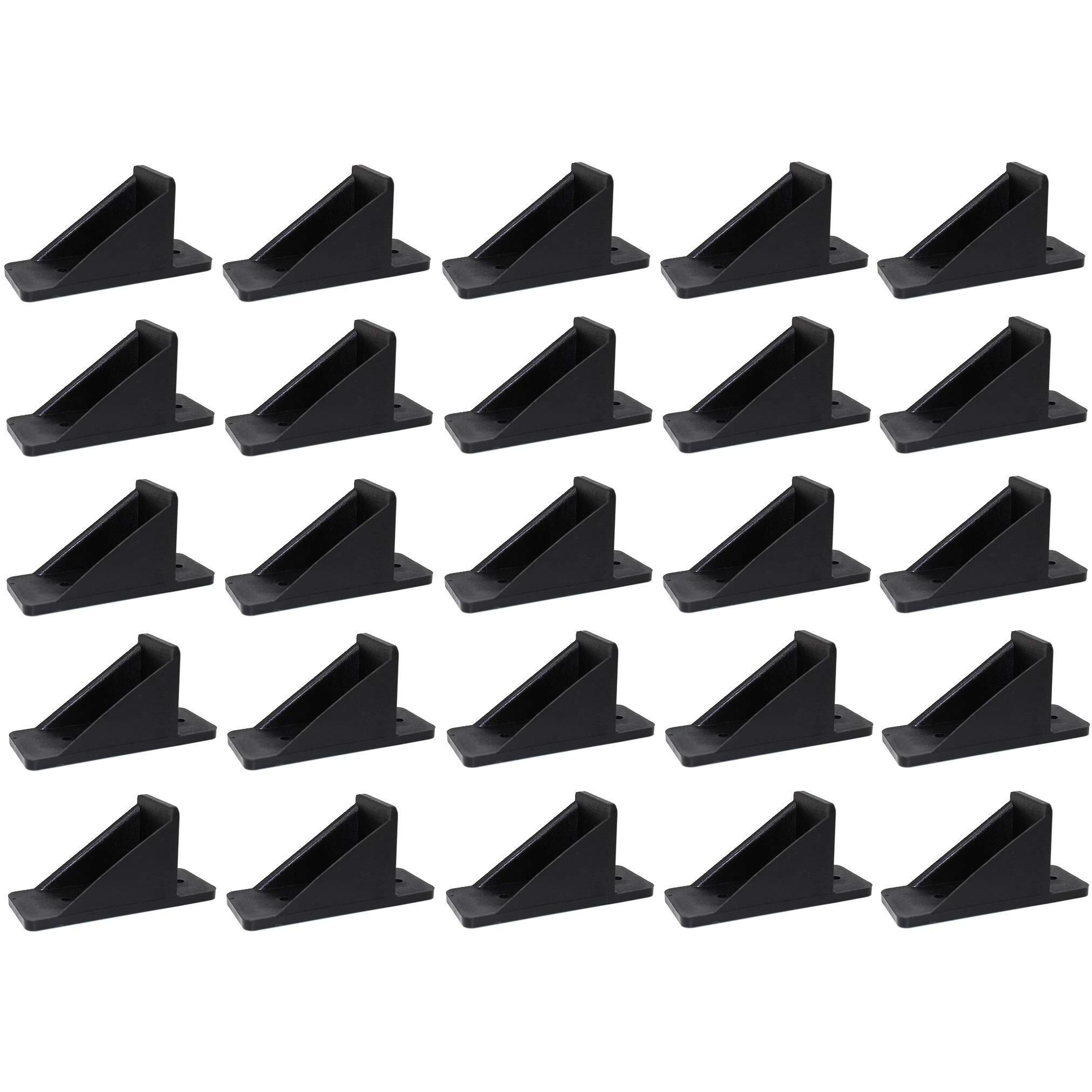 Jsp Manufacturing V2-Mini Roof Guard Snow Guard Prevent Sliding Ice Snow Stop Buildup Plastic Multipack-Multicolor (100  Black)