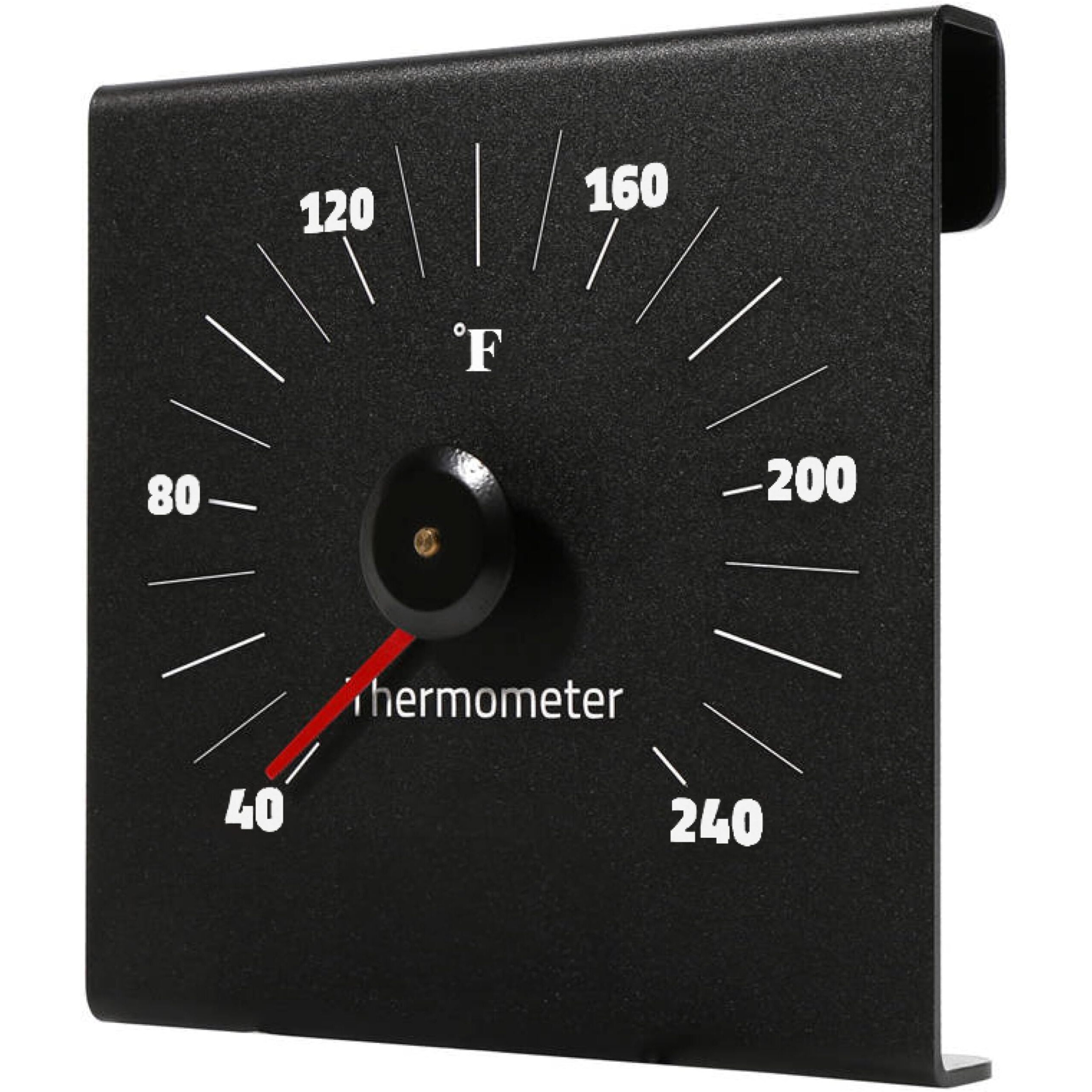 Lumeram Premium Aluminum Sauna Thermometer - 100% Anodized Aluminum  Large Numbers  Durable And Long Lasting  Easy To Install Sauna Thermometer Fahrenheit