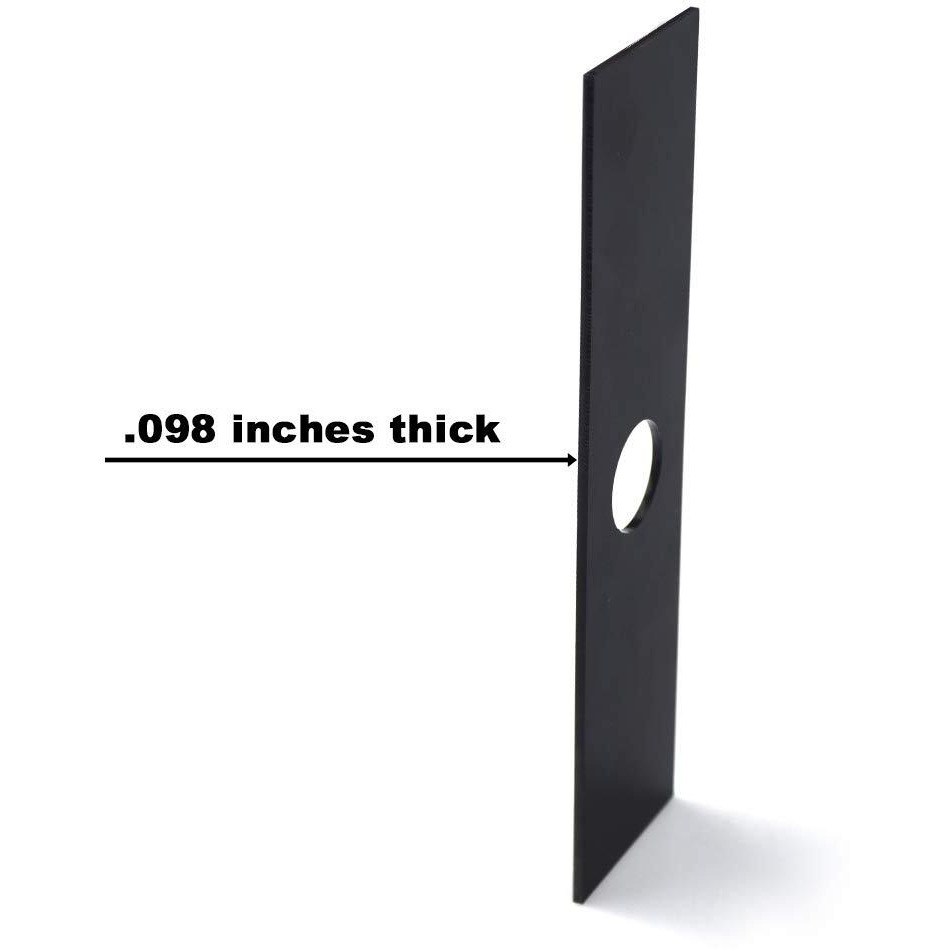 2 Pack (8"" X 2""  1"" Center Hole) Aeb0800 Multi-Head System Replacement Edger Blade Compatible With Ego 56V Edger Models Ea0800 Me0801 Me0800 - With Edger Cotter Pin - Black