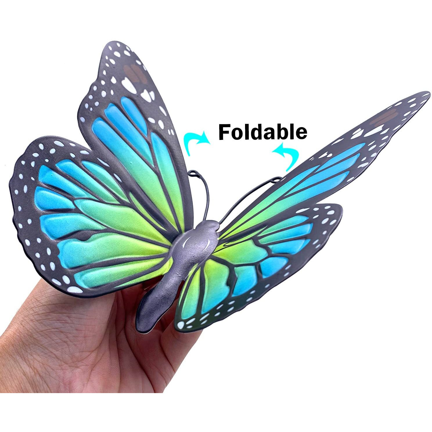 Eoorau Metal Butterfly Wall Art Outdoor Decor - 4 Pack 9.8In Butterflies Wall Sculpture Hanging Decor For Outdoor And Indoor  Balcony Yard Patio Fence Garden Decorations