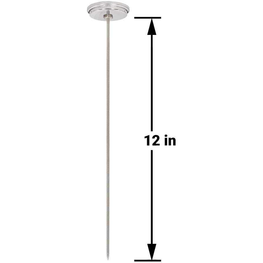 Reotemp K83B1 12 Inch Soil & Compost Thermometer With Digital Composting Guide  32-178 Fahrenheit And Celsius