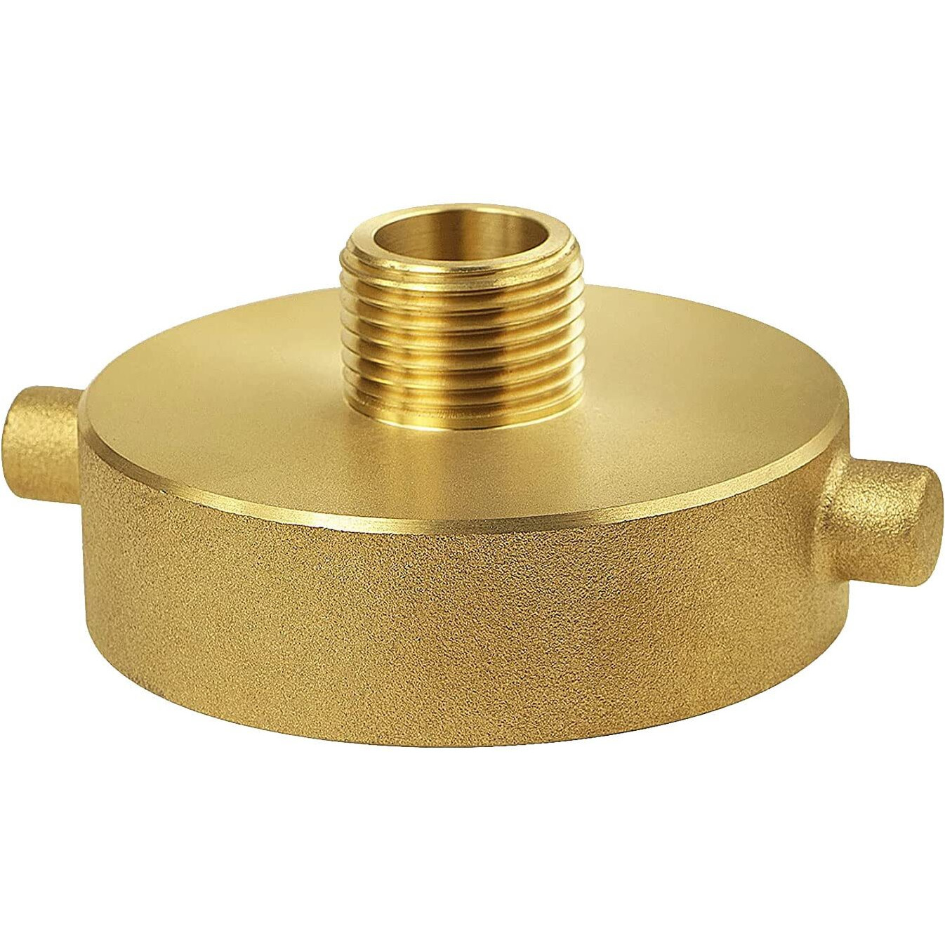 Brass Fire Hydrant Adapter 2-1/2"" Nst (Nh) Female X 3/4"" Ght Male Garden Hose Brass Fire Equipment - Fire Hydrant Hose Adapter With Pin Lug Fit For Fire Hydrants  Hoses  Pipes