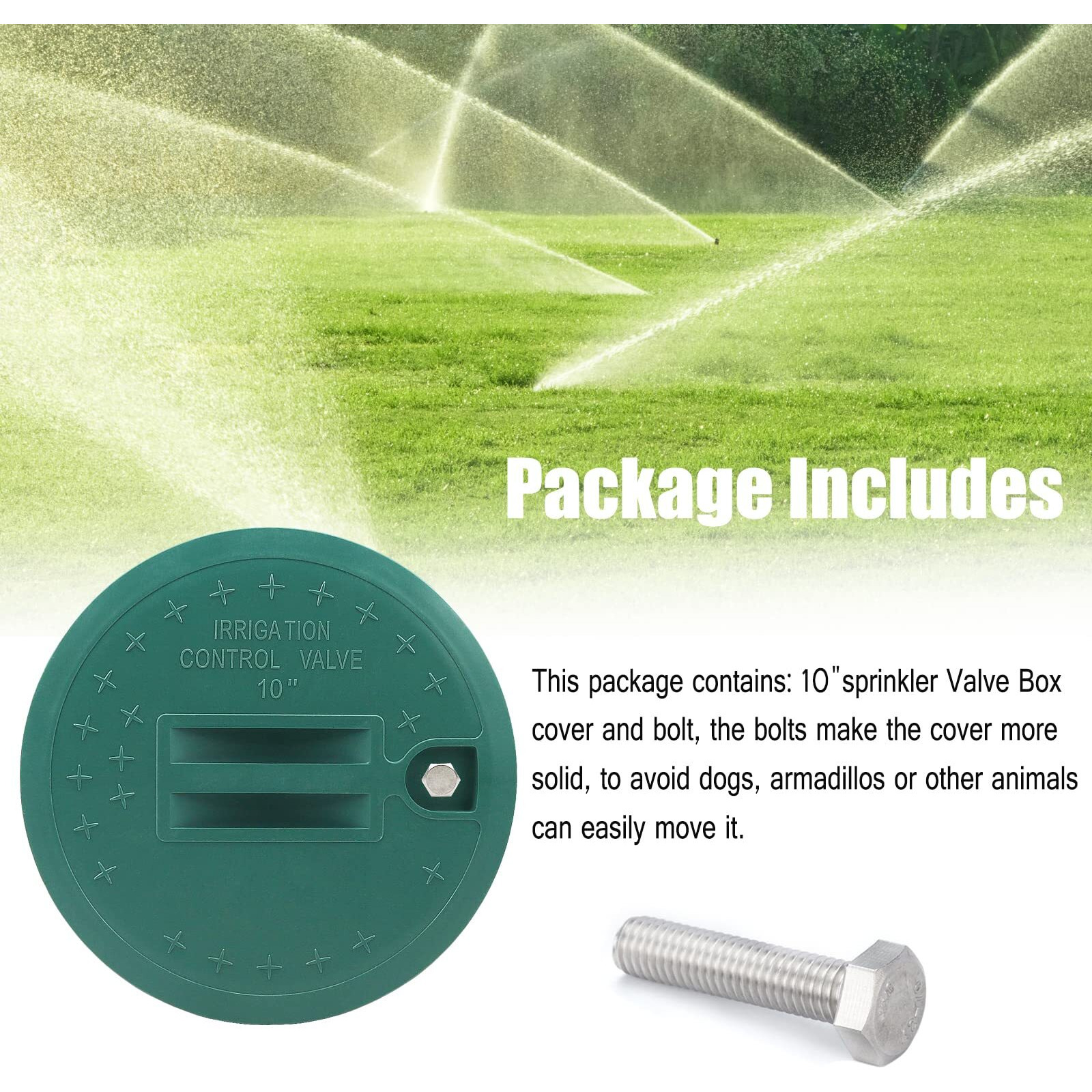 Bandelt 10"" Valve Box Cover Lid Replacement For Sprinkler System Irrigation Circular Valve Box Lid