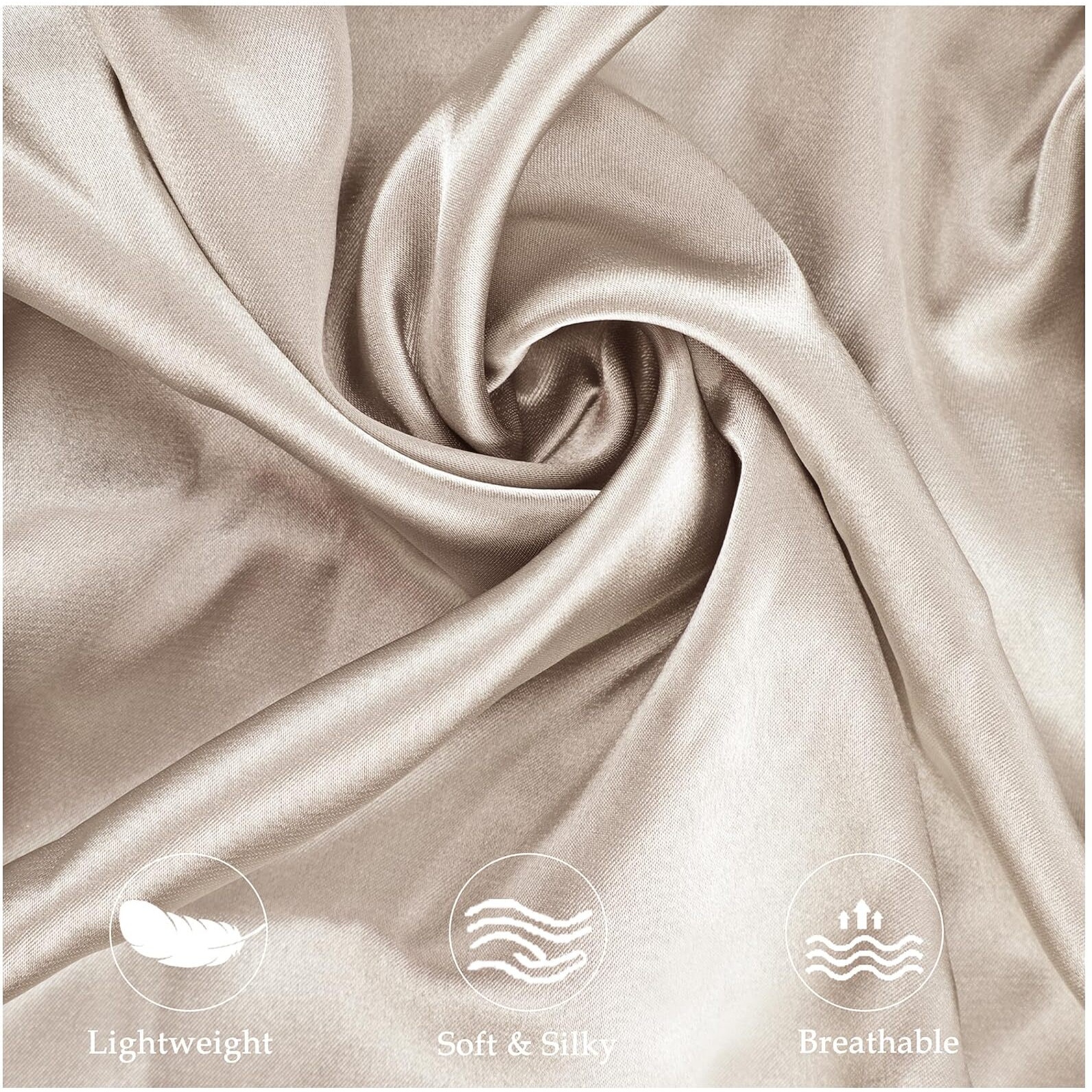 Satin Pillowcase For Zelimun Cervical Pillow  Ergonomic Pillow Case  Smooth & Soft Pillowcase For Sleeping Pillow  Champagne Pillow Cover With Zipper