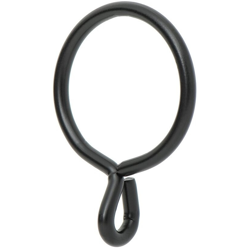 Ivilon Drapery Eyelet Curtain Rings - 1.7"" Ring For Curtain Hook Pins  Set Of 14 - Black