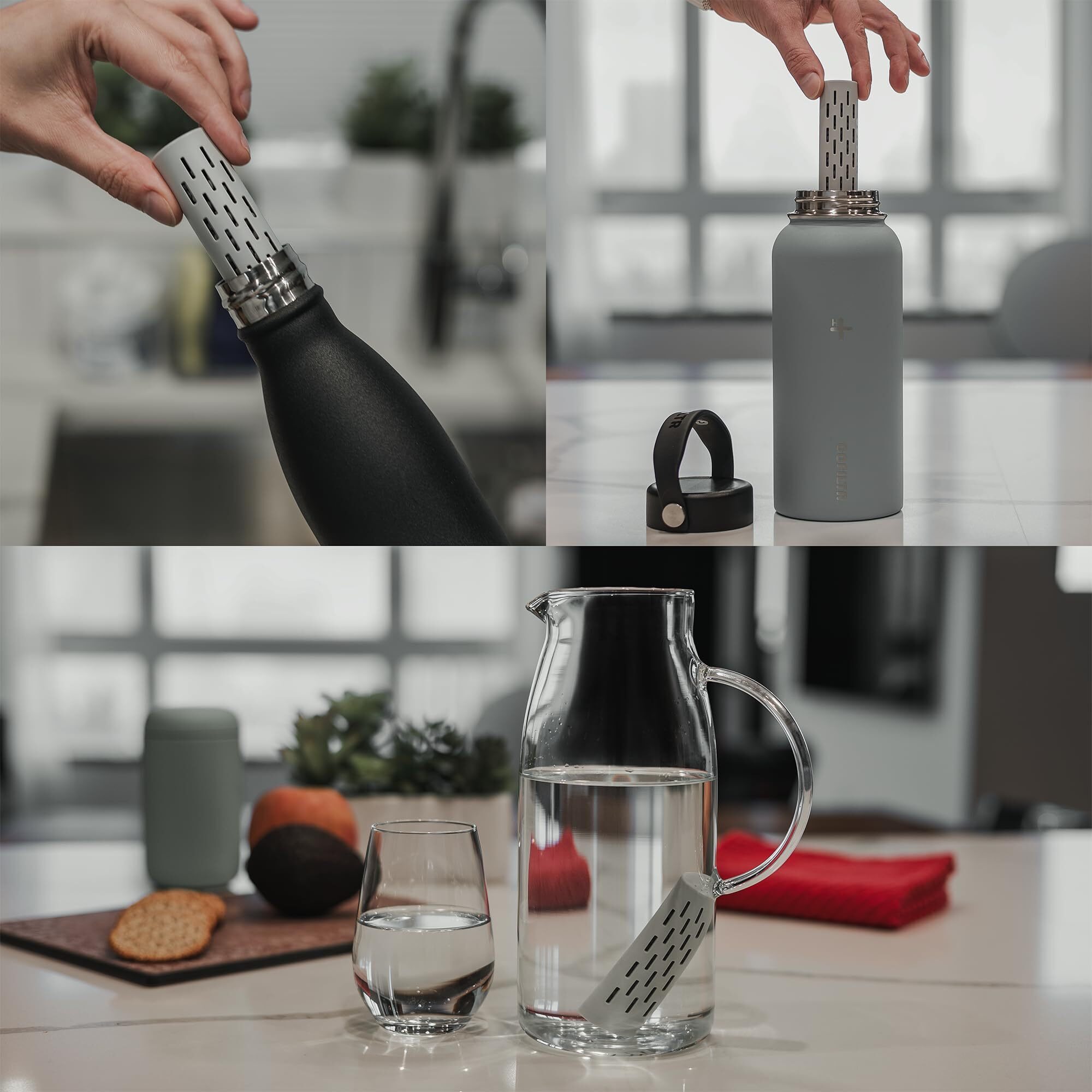 Gofiltr Magnesium Alkaline Water Infuser - 9.5 Ph + Electrolytes For Any Water Bottle/Small Pitcher  750 Refills / 3 Months  Ionized Mineral Water Infuser (Original 1 Pack)