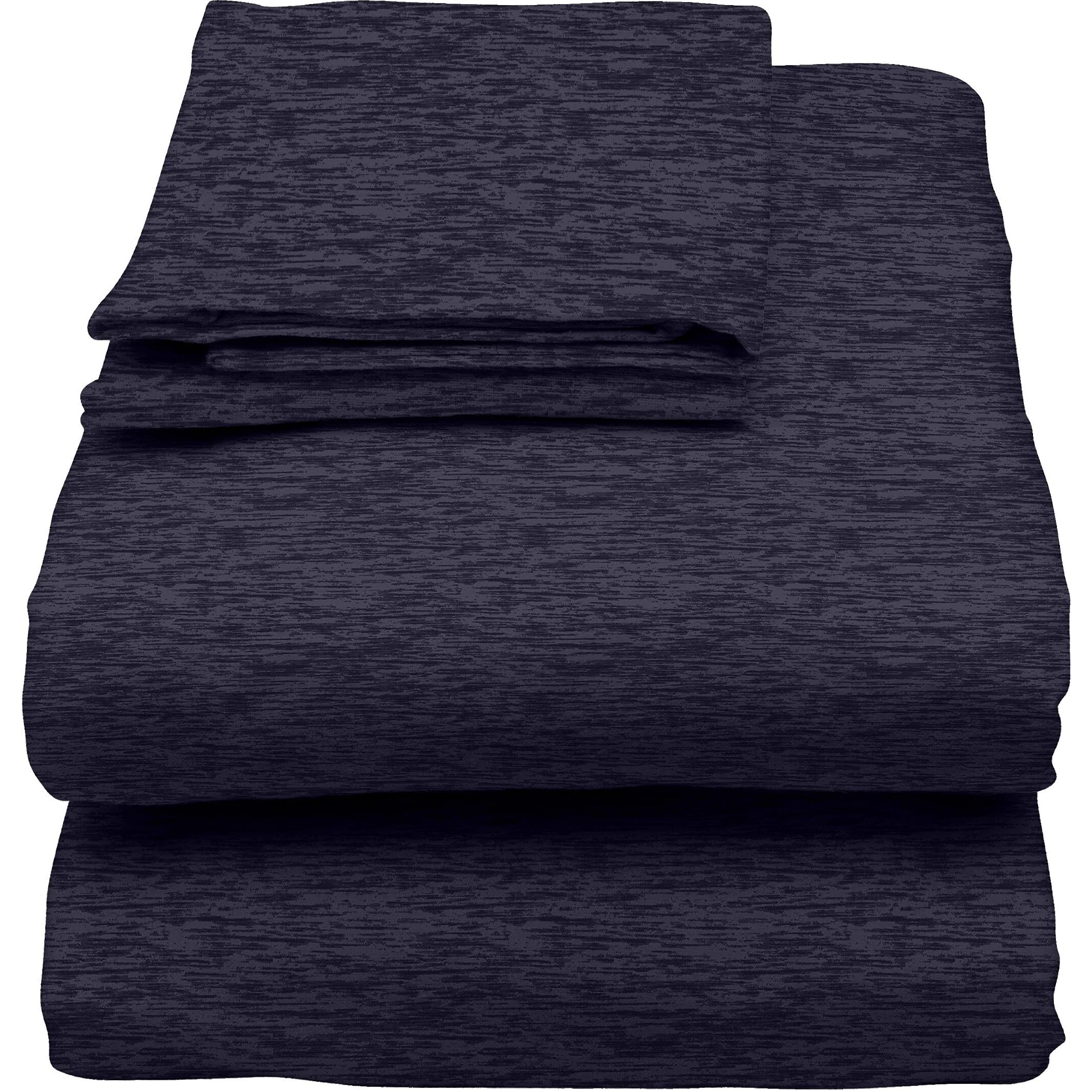 U.S. Polo Assn. All Season  Soft And Cozy T-Shirt Material  1800 Thread Count 4-Piece Cotton Rich Jersey Sheet Set