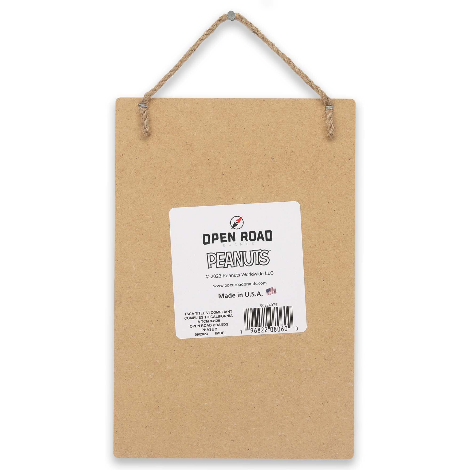 Open Road Brands Peanuts Gang Be Silly Be Kind Have Fun Hanging Wood Wall Decor - Adorable Snoopy Sign For Kids' Bedroom Or Classroom