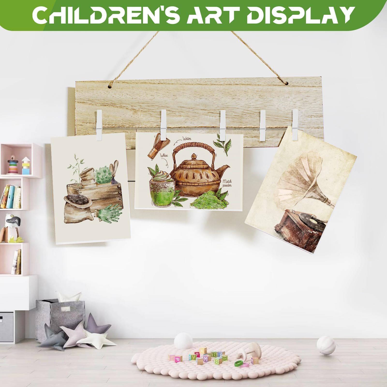 100 Pack Clothes Pins Wooden  White Clothespins Wood  Clothing Pins Clips For Craft Art Clothes Pictures  Colorful Clothespins Heavy Duty For Classroom And Outdoors  2.9 Inch