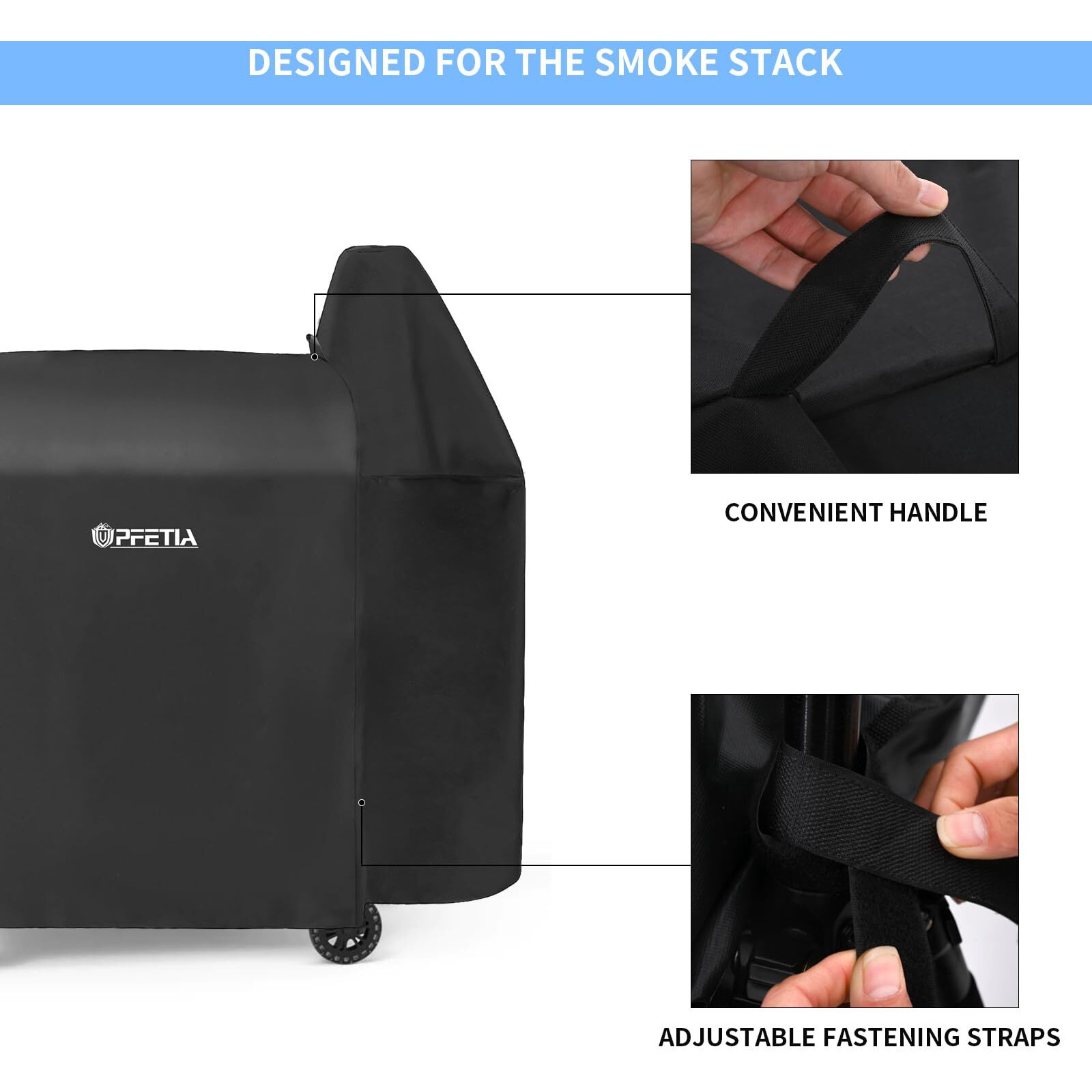 Upfetia Grill Cover For Pit Boss 820 Series  Pro Series 850 Pellet Grill  Waterproof & Heavy Duty Pit Boss Accessories For Pit Boss Pellet Smoker Cover