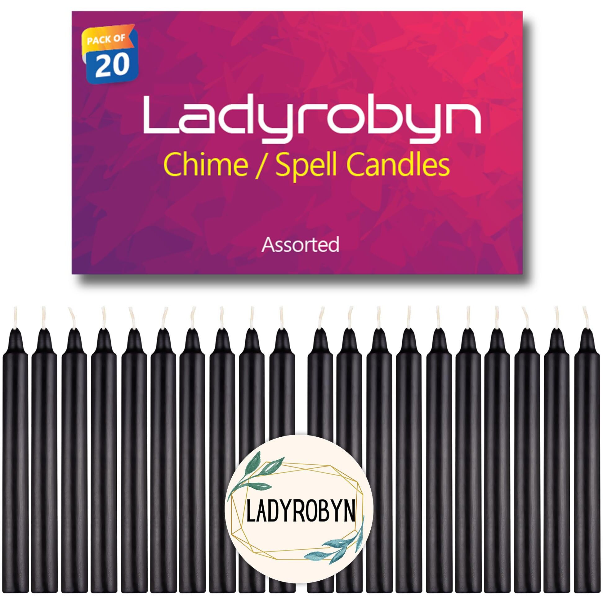 Black Taper Candles - Set Of 20 Dripless Candles Halloween Flickering Candles  Ideal For Halloween  Christmas  Holiday Decor  Theme Party  Spell Candles (Set Of 20  Black)