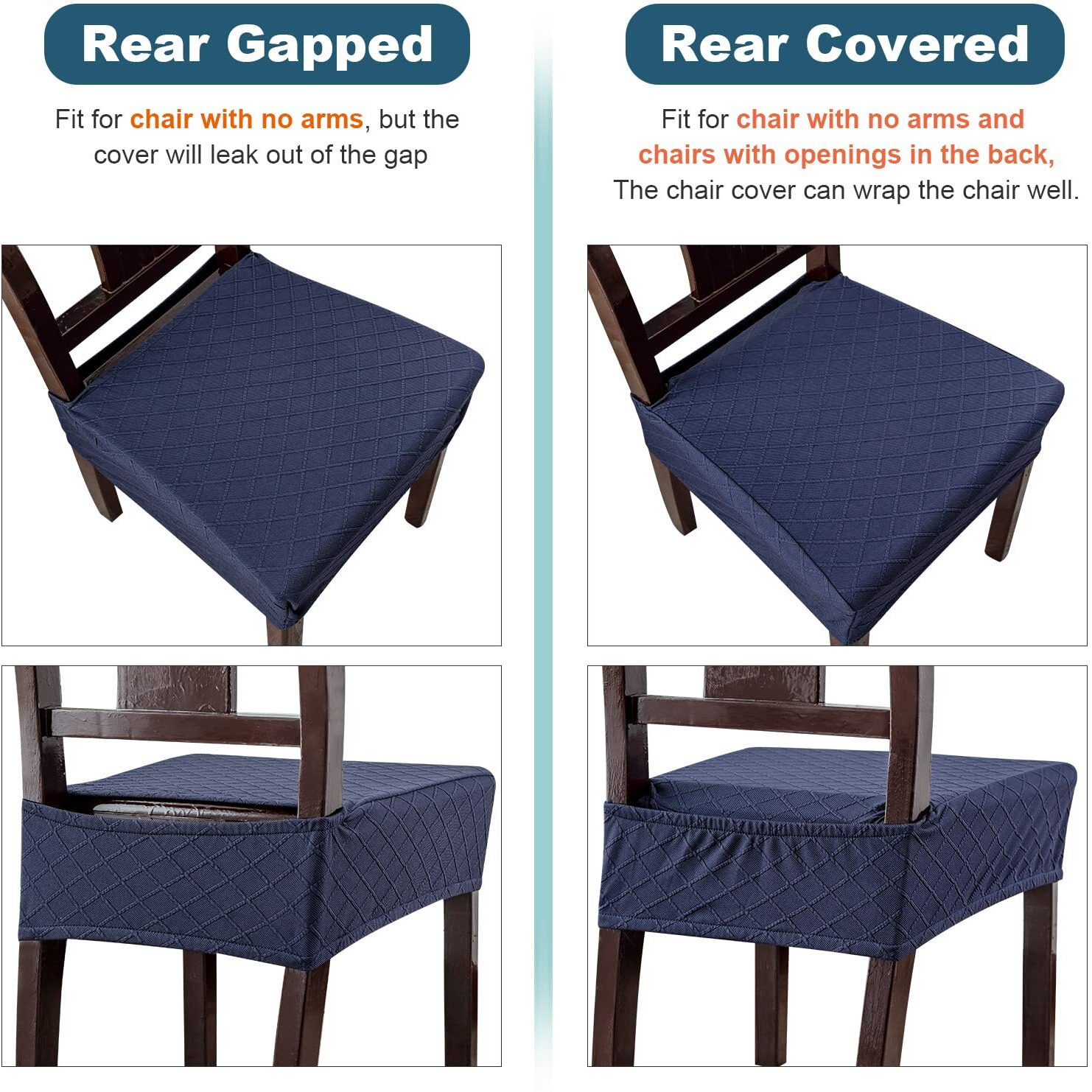 Genina Waterproof Seat Covers For Chairs Seat Covers For Dining Room Chair Slipcovers Kitchen Chair Covers Dining Chair Covers