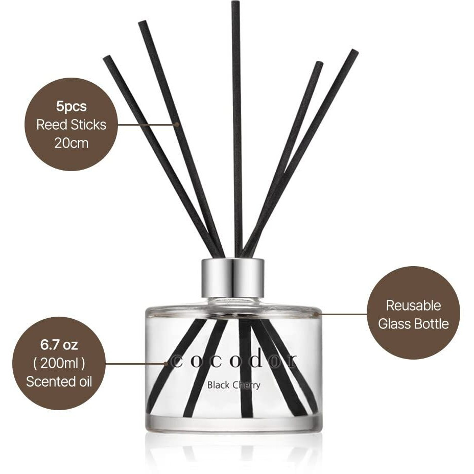Cocodor Signature Reed Diffuser/Freesia&Pear/6.7Oz/1Pack / Home Fragrance Scent Essential Oil Stick Diffuser For Bedroom Bathroom Home DCor
