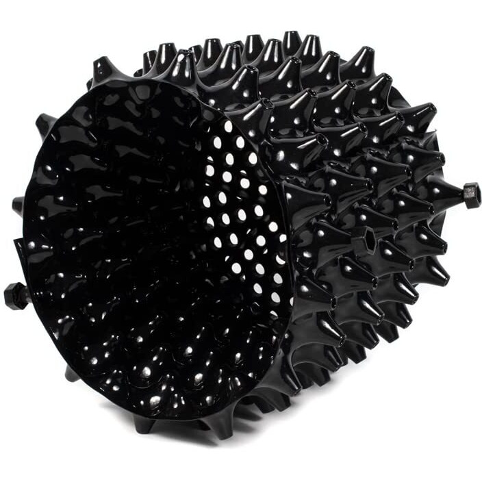 Grow-Green 3 Gallon Air Pruning Pots New Plastic Nursery Pot Fruit Vegetable Garden Self-Planting Pots (10)  Black (3G-10P)