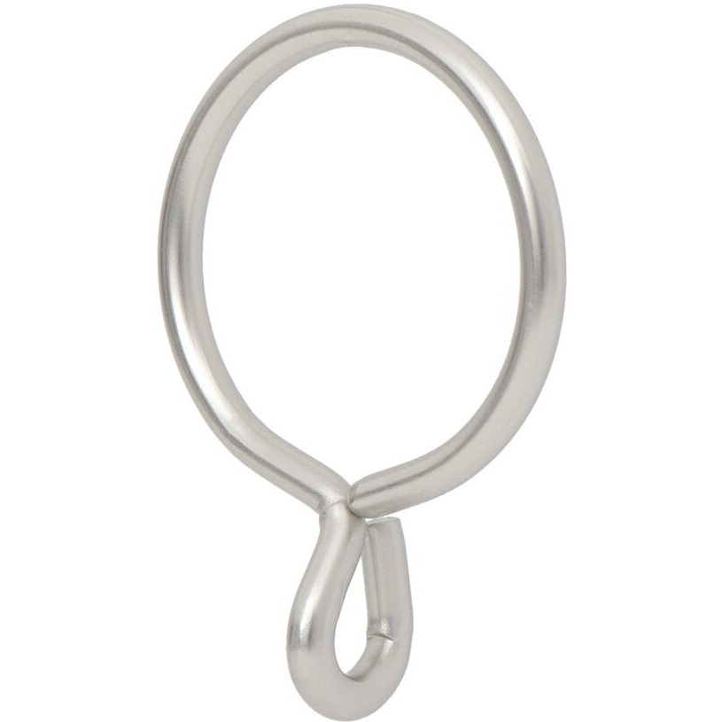 Ivilon Drapery Eyelet Curtain Rings - 1.7"" Ring For Curtain Hook Pins  Set Of 14 - Satin Nickel