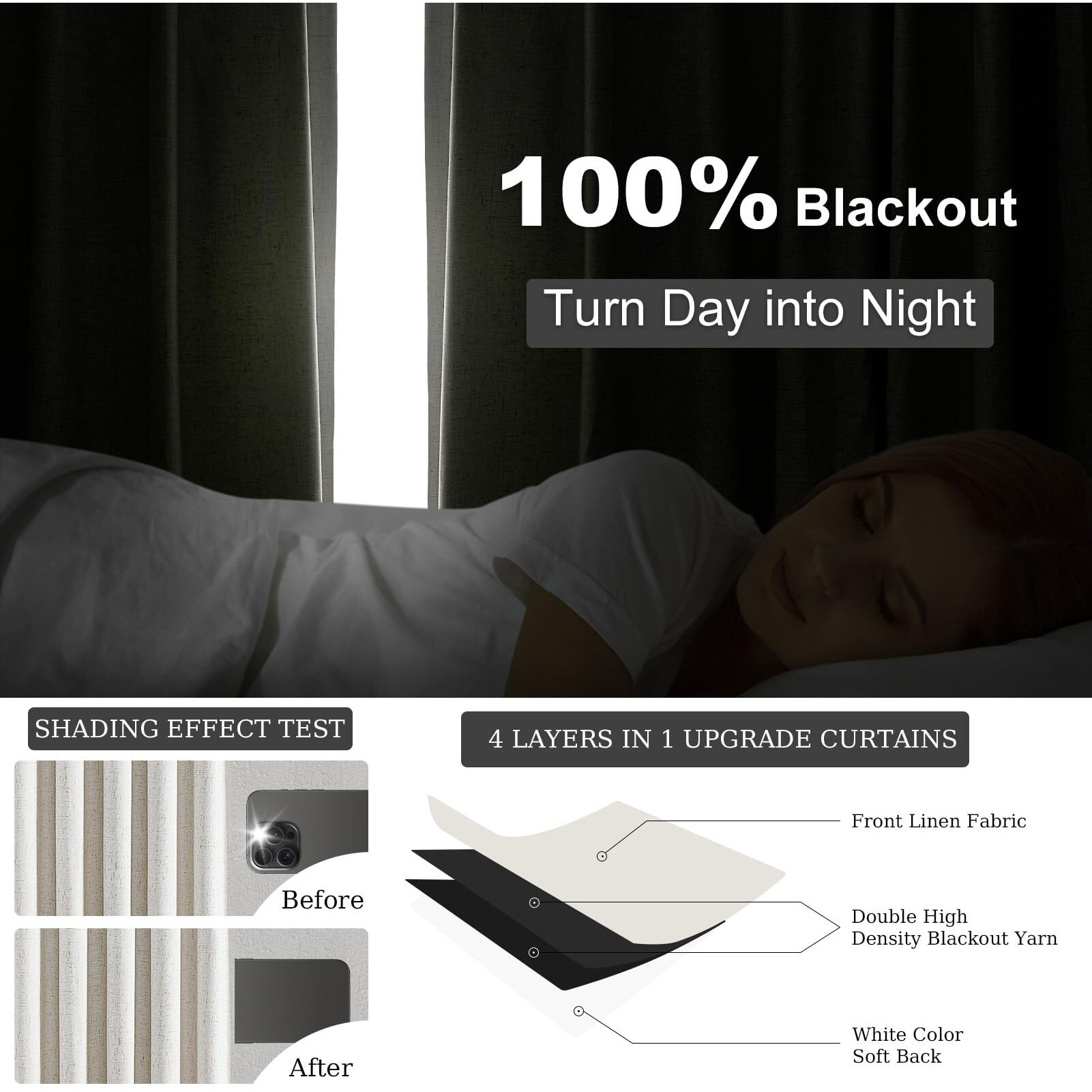 Topfinel 86 Inch Long Black Out Custom Drapery Panels  Double Pinch Pleated Window Coverings  Kids Summber Boho Farmhouse Heat Blocking Sound Block Back Tab Curtains For Patio Sunroom Bay Window