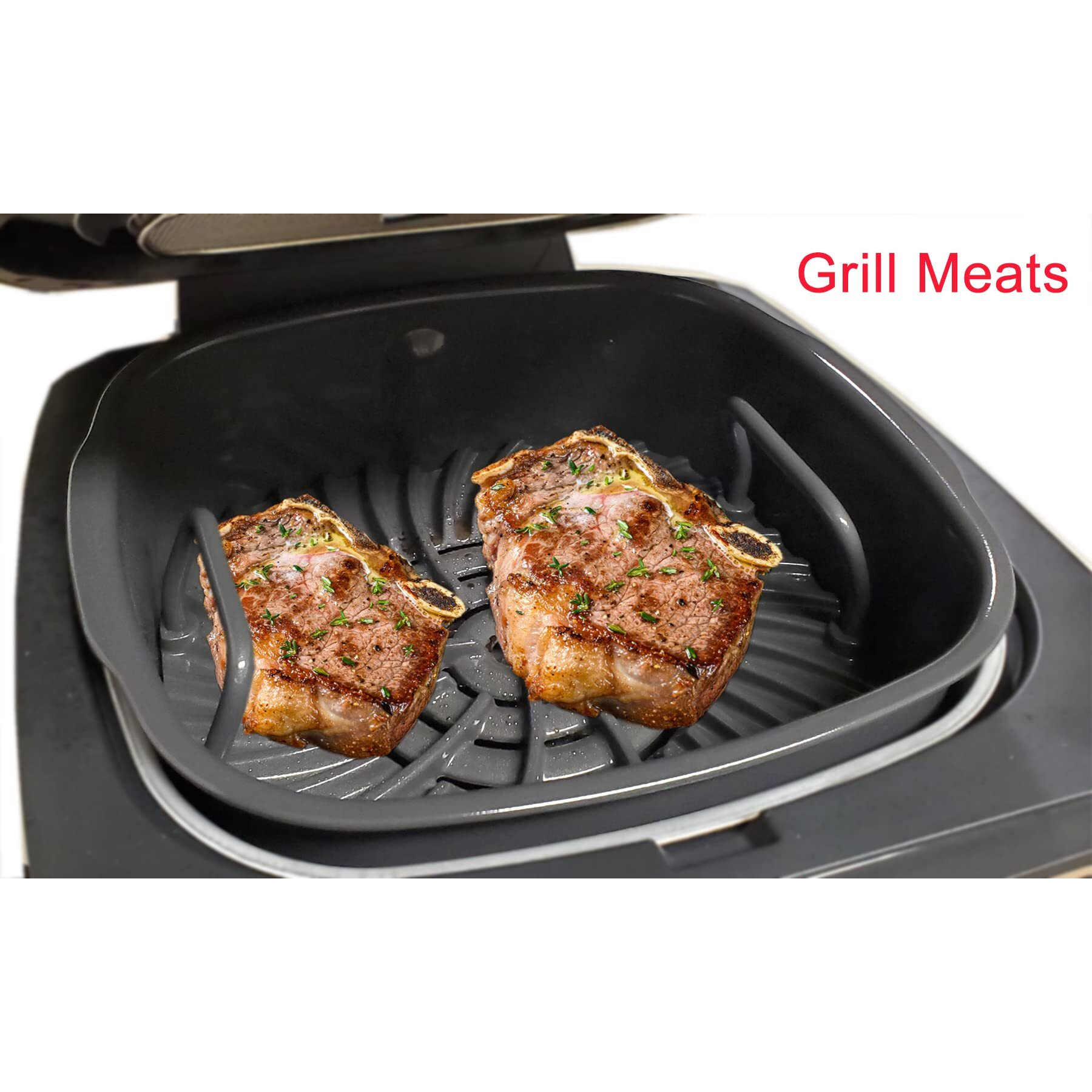 Grill Grate Compatible For Ninja Ag301 Foodi Accessories For Ninja Foodi 5-In-1 Indoor Grill Non-Stick Replacement Grill Griddle For Ninja Foodi Ag300 Ag400 Ag302 Eg201 Lg450Cco Lg450Co Ig351A Ig302Q