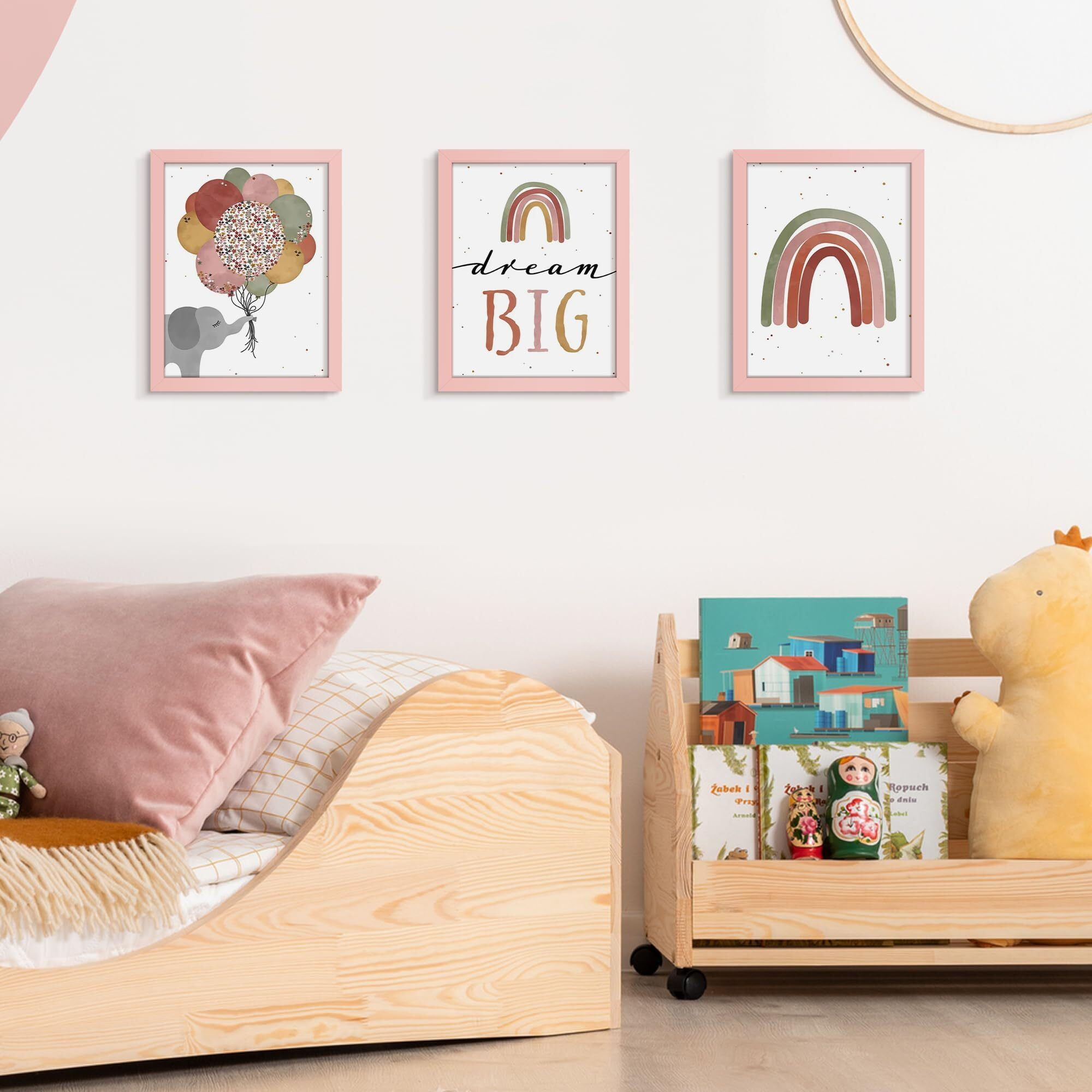 Upsimples 8.5X11 Picture Frame  Display Pictures 6X8 With Mat Or 8.5X11 Without Mat  Wall Hanging Photo Frame  Pink  1 Pack
