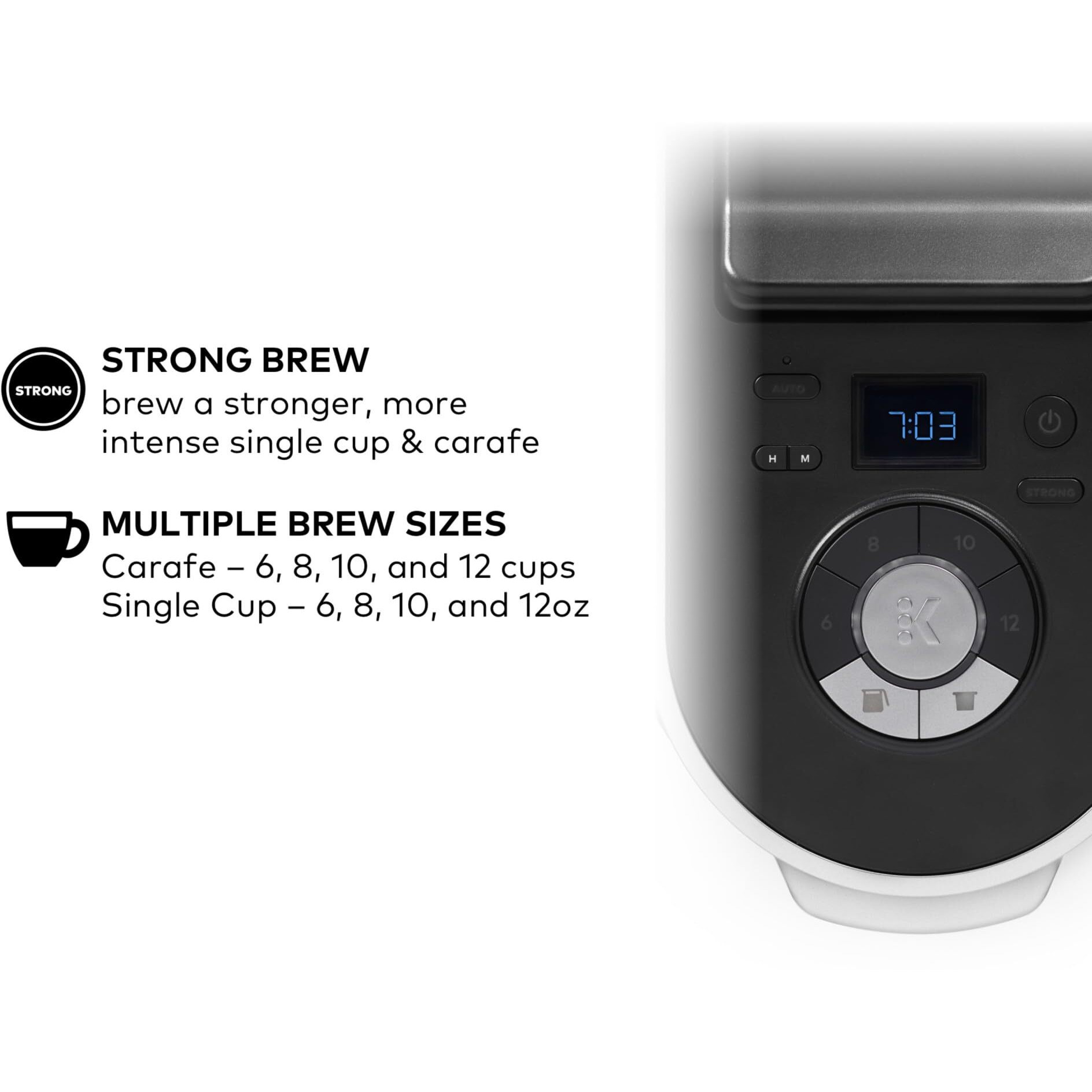 Keurig K-Duo Plus Single Serve & Carafe Coffee Maker  Multi-Position 60Oz Removable Reservoir  Programmable Auto Brew Carafe  Black