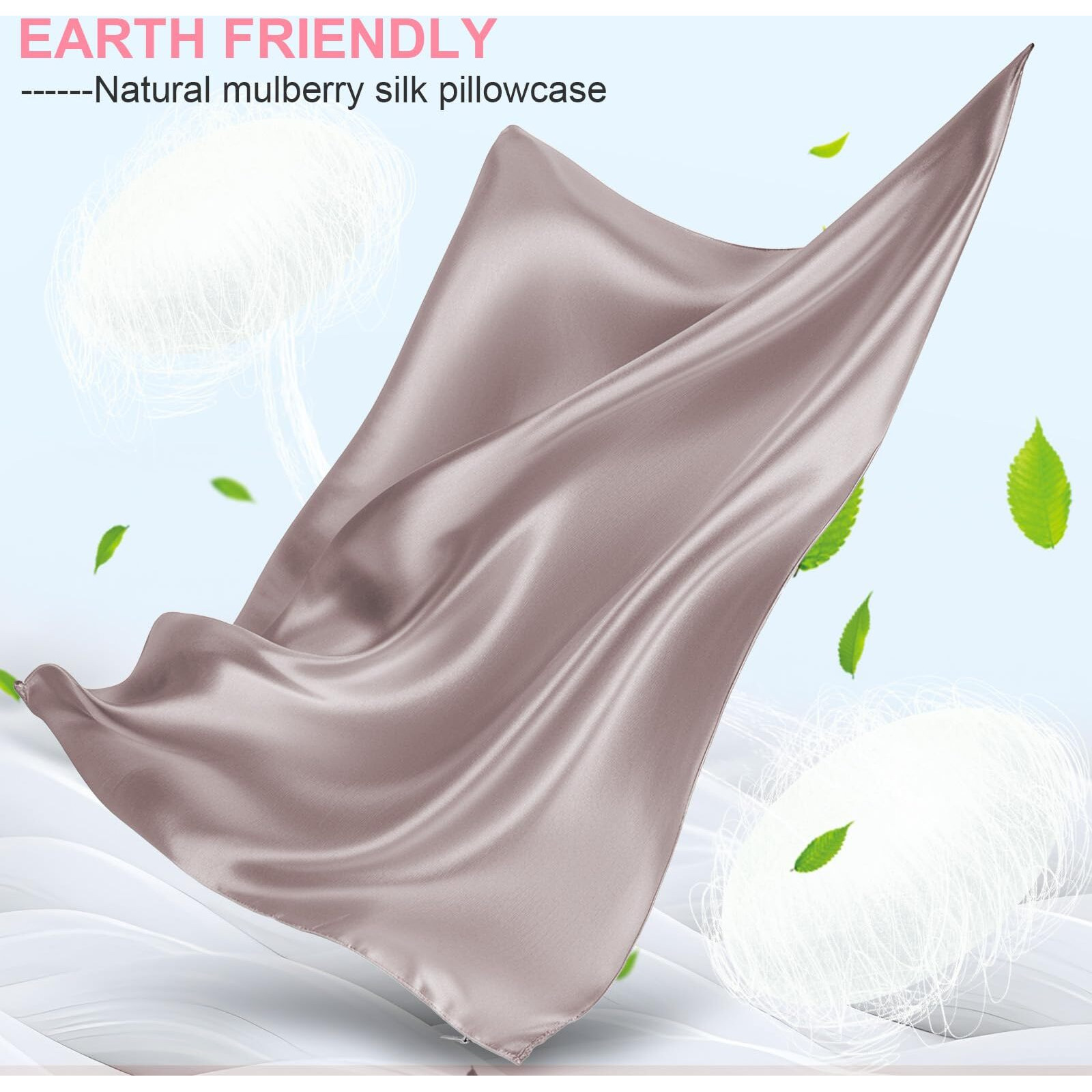 Mulberry Silk Pillow Cases 2 Pack Standard Size 20X26 Inches With Hidden Zipper  Ultra Smooth And Soft Breathable Cooling Silk Satin Pillowcase Set Of 2  Better For Hair And Skin  Gifts For Women Men