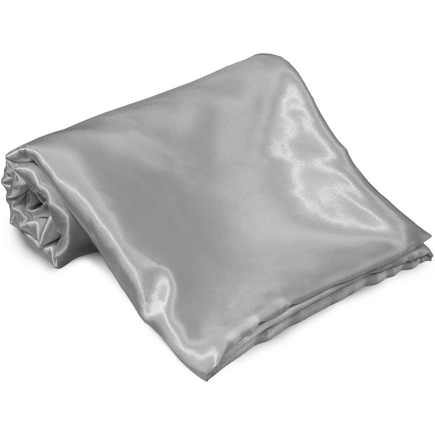 Homiest Light Grey Satin Flat Sheet Queen Flat Sheet Only  Queen Top Sheet Silky Bedding Flat Sheet For Queen Mattress  Luxury & Ultra Soft Flat Bed Sheet Single Flat Sheets Sold Separately