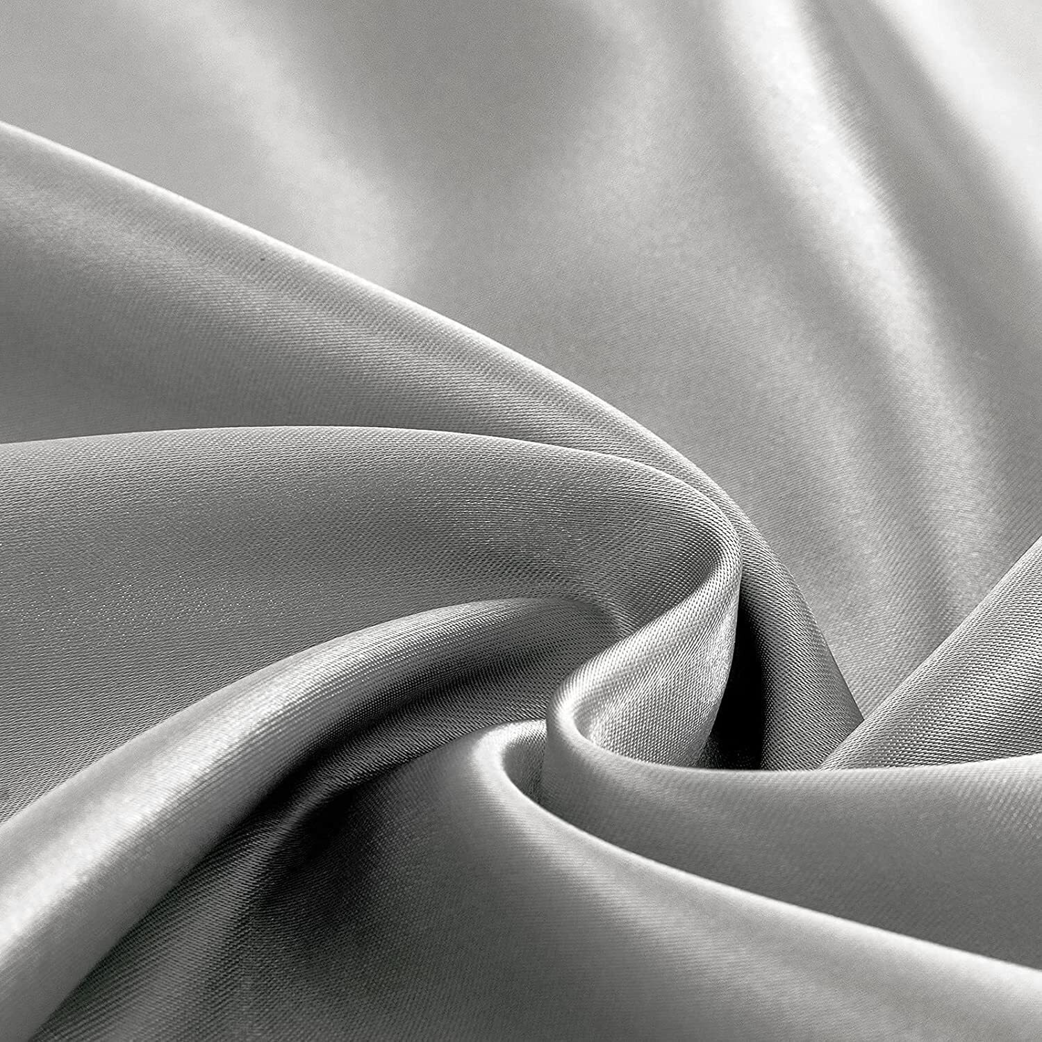 Homiest Light Grey Satin Flat Sheet Queen Flat Sheet Only  Queen Top Sheet Silky Bedding Flat Sheet For Queen Mattress  Luxury & Ultra Soft Flat Bed Sheet Single Flat Sheets Sold Separately