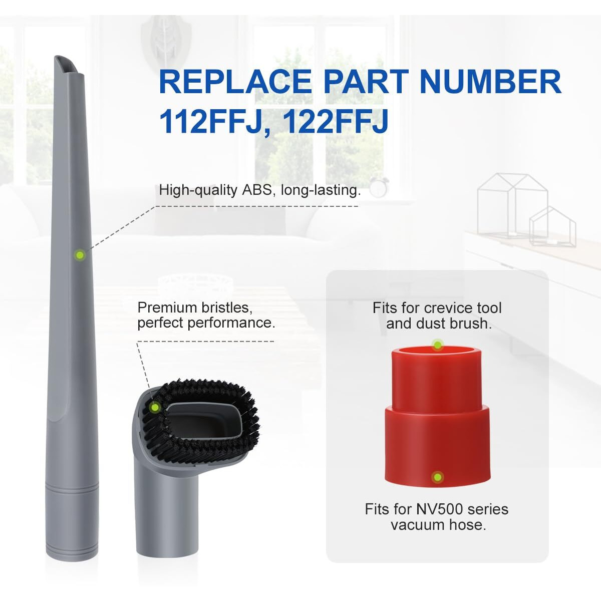 Lanmu Vacuum Attachments Compatible With Shark Navigator Nv352 Nv356E And Rotator Nv501 Series Lift-Away Upright Vacuum  Crevice Tool Dust Brush Vacuum Adapter Accessories Kit