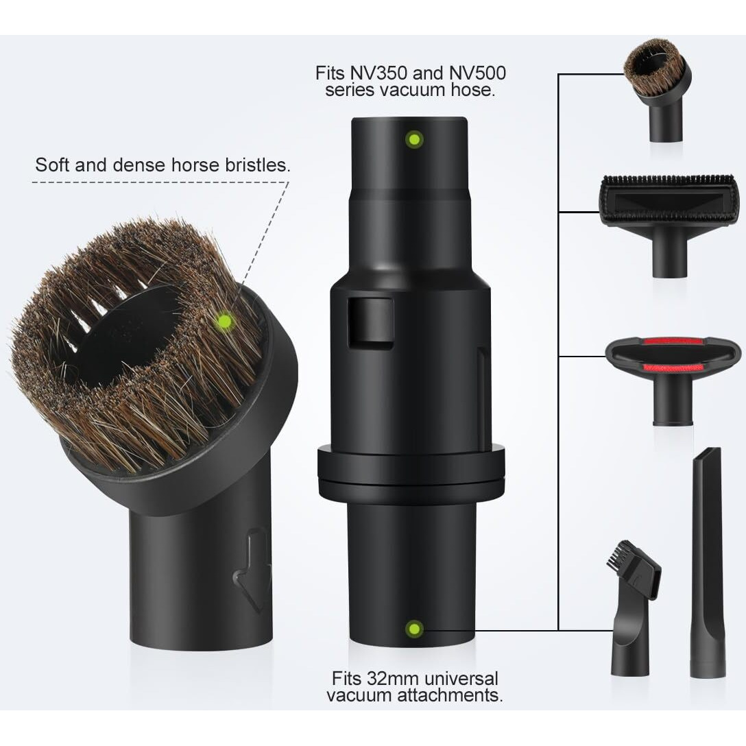 Lanmu Vacuum Attachments Compatible With Shark Navigator Nv352 Nv356E And Rotator Nv501 Series Lift-Away Upright Vacuum  Crevice Tool Dust Brush Vacuum Adapter Accessories Kit