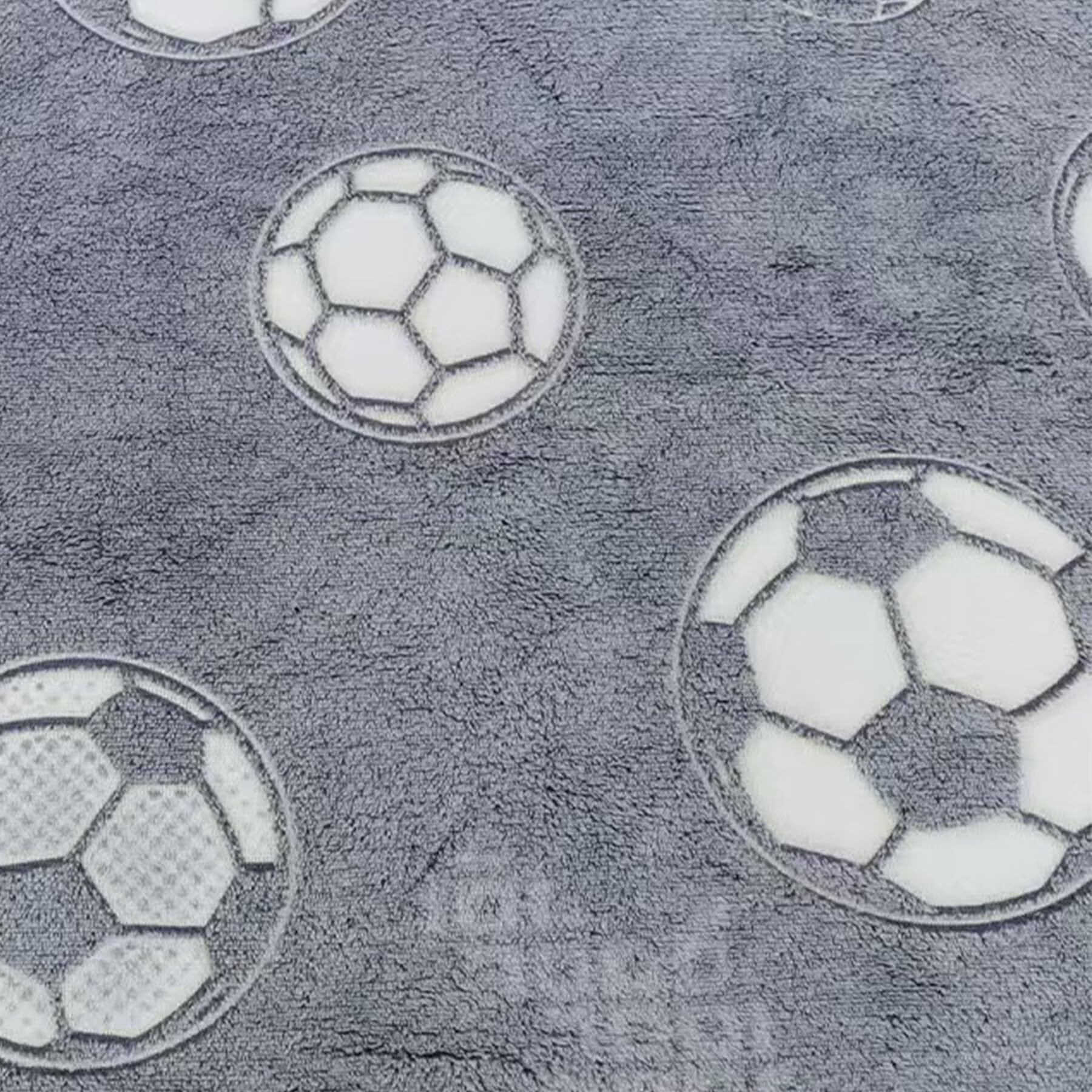 Sviuse Glow In The Dark Twin Size Soccer Blanket Sports Ball Throw Blanket Soccer Fans Gifts Soft Cozy Football Blanket For Boys Men Soccer Gifts For Kids And Adults (60"&quotX80""  Glow Soccer)