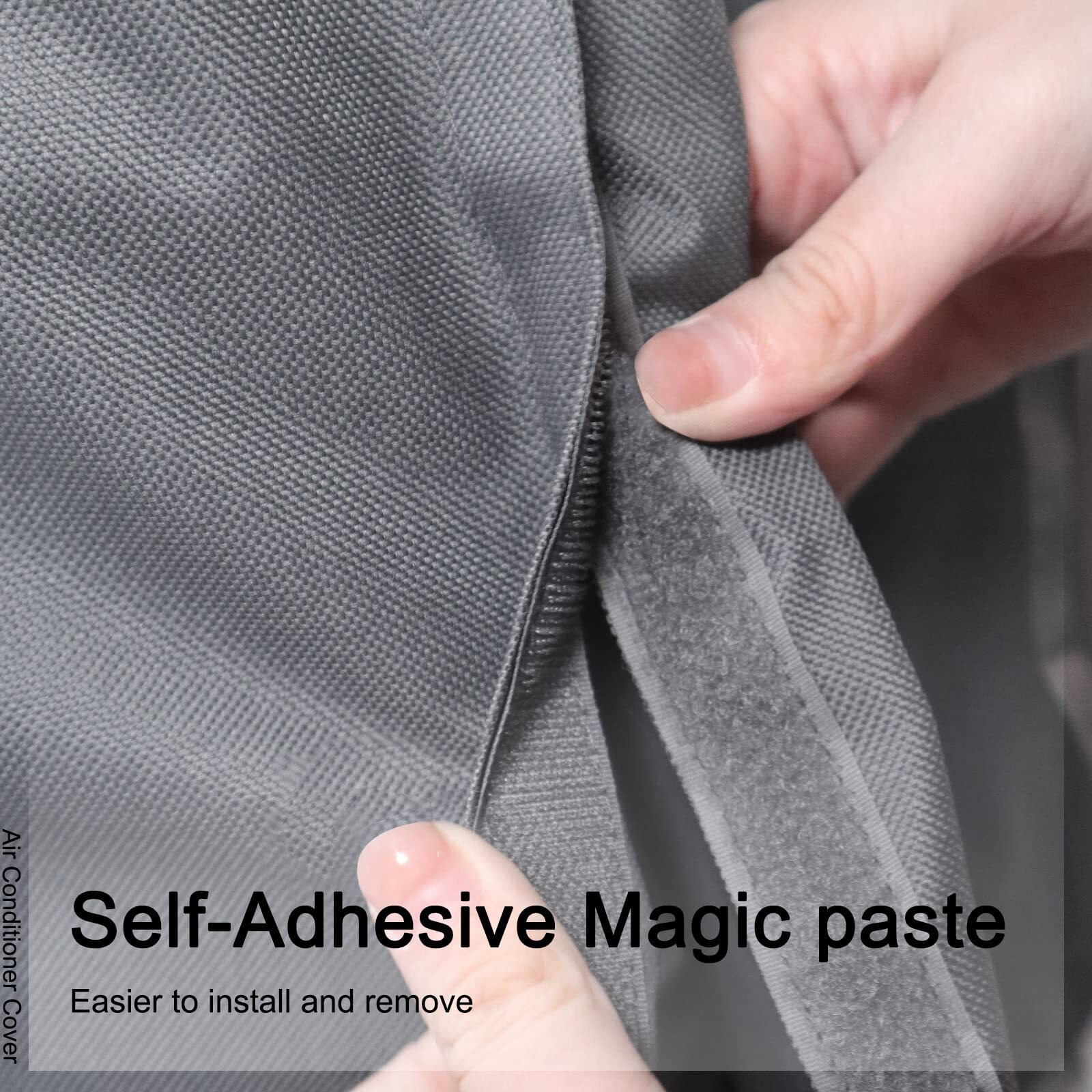 Startwo Air Conditioner Cover Heavy Duty Waterproof Durable For Outdoor Elastic Bottom For Secure Fit Year Around Protection -Gray W24Ind24Inh30In